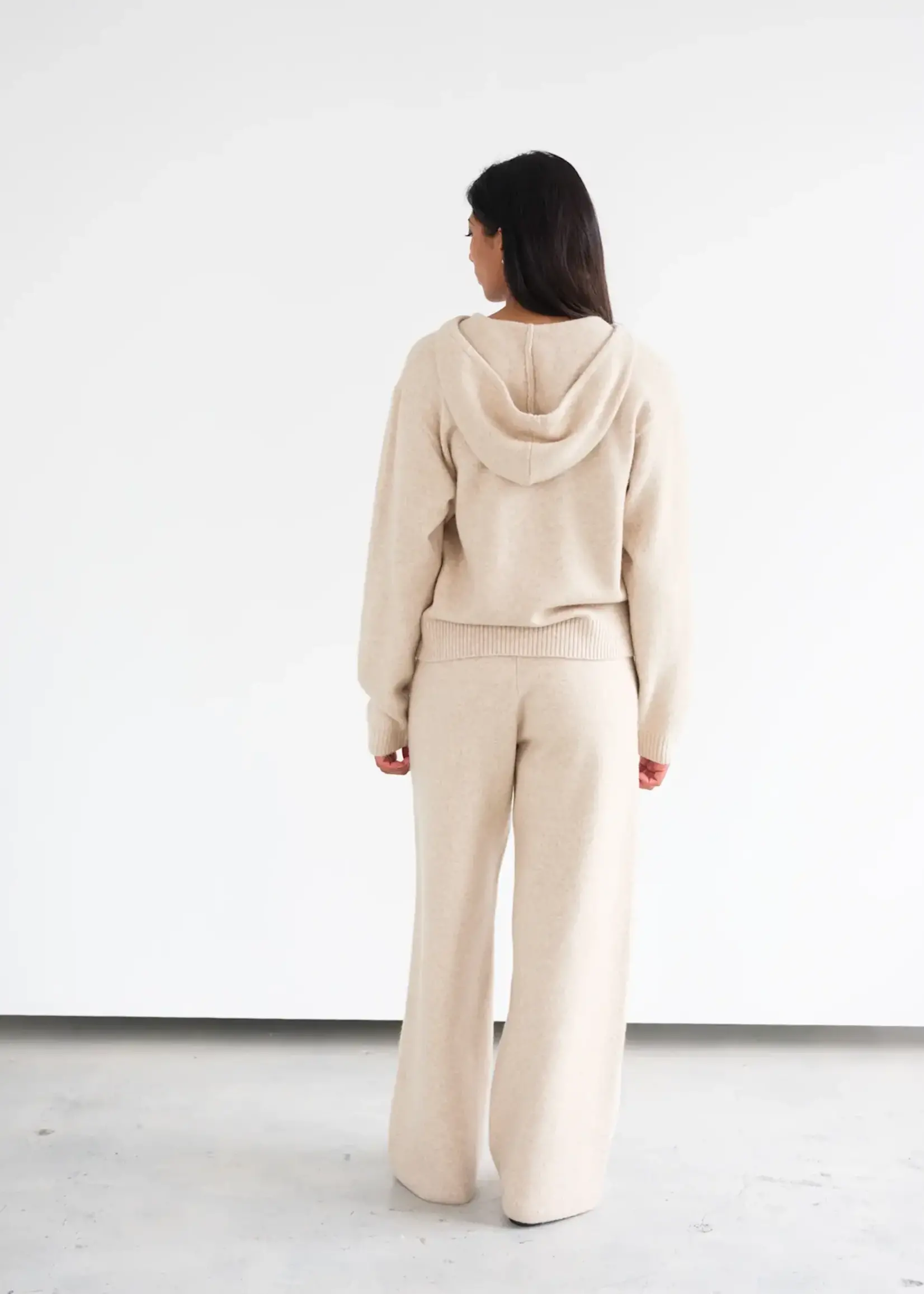 BRUNETTE  the label Full Zip Knit Sweater