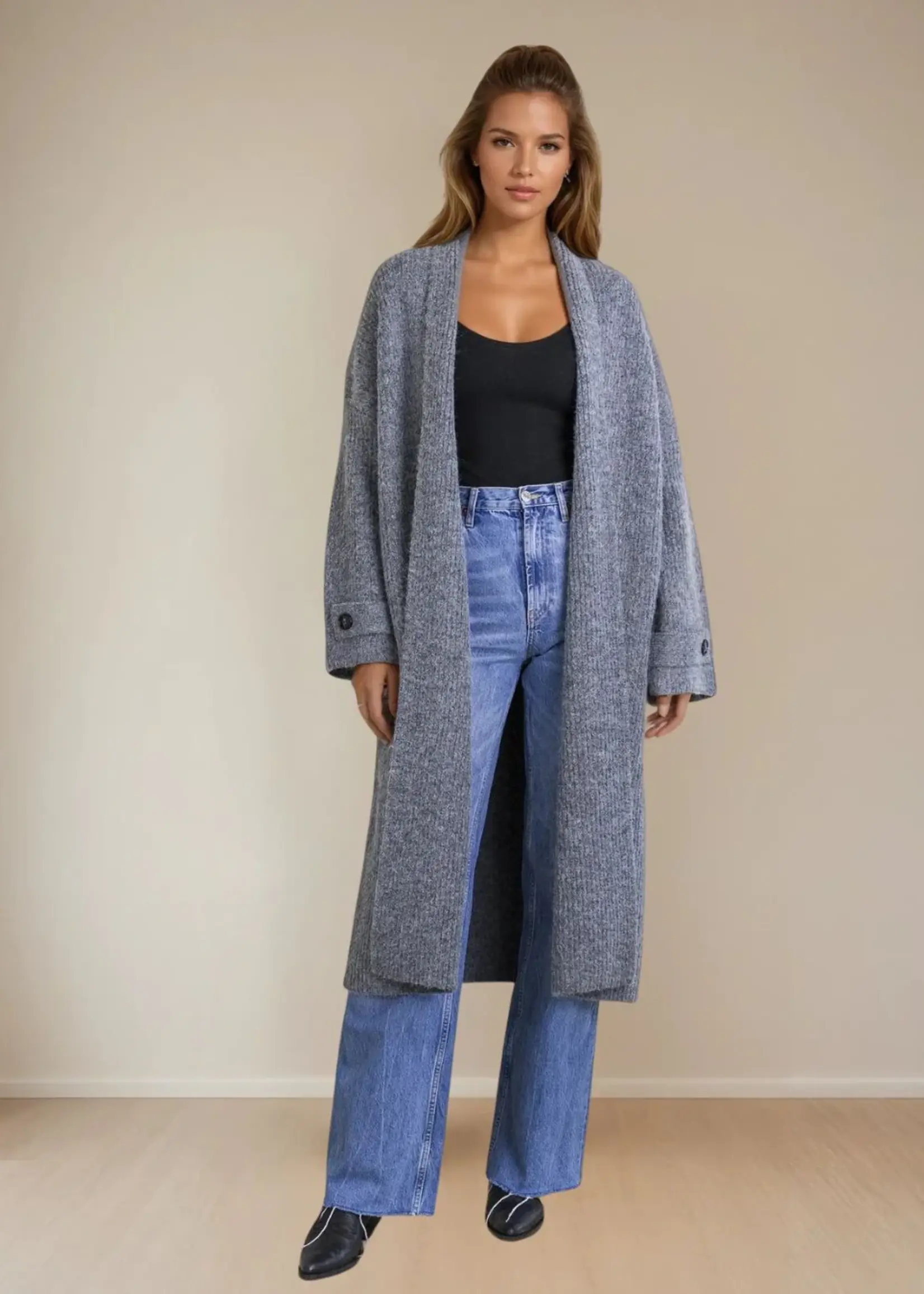 PRIV Vera full length cardigan