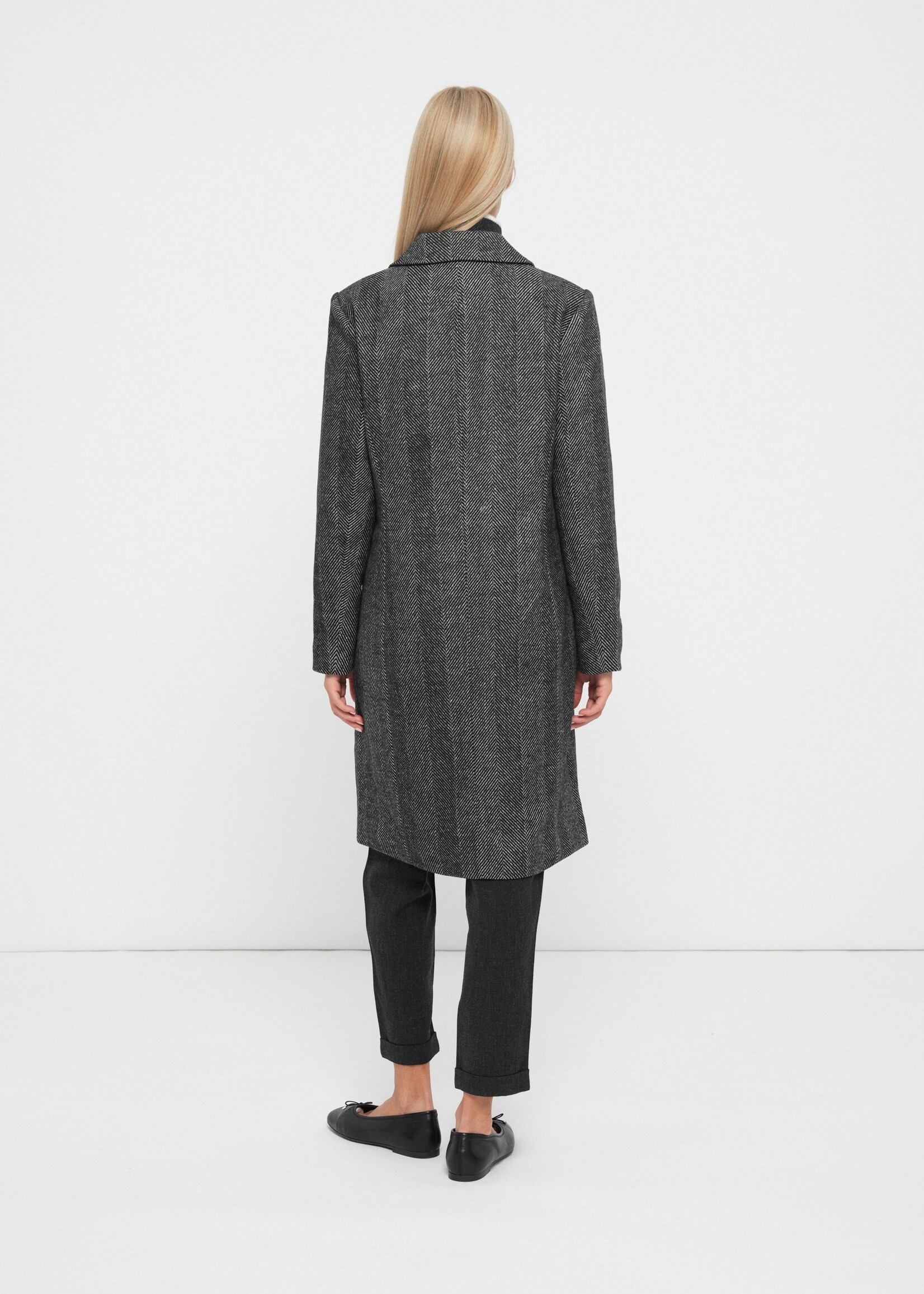 VERO MODA VMBLAZA HERRINGBONE LONG COAT
