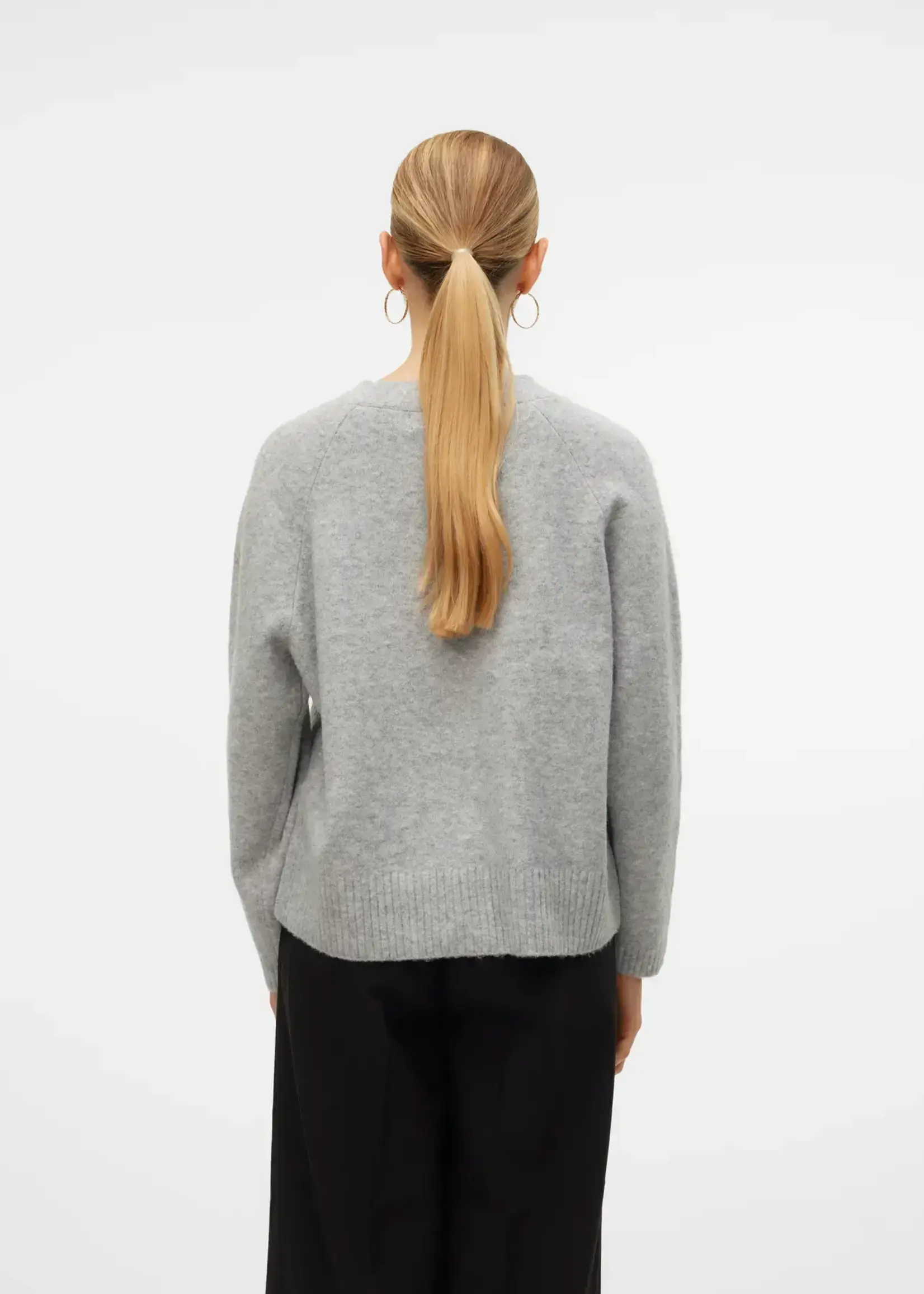 VERO MODA VMBOOM LS V-NECK BUTTON CARDIGAN