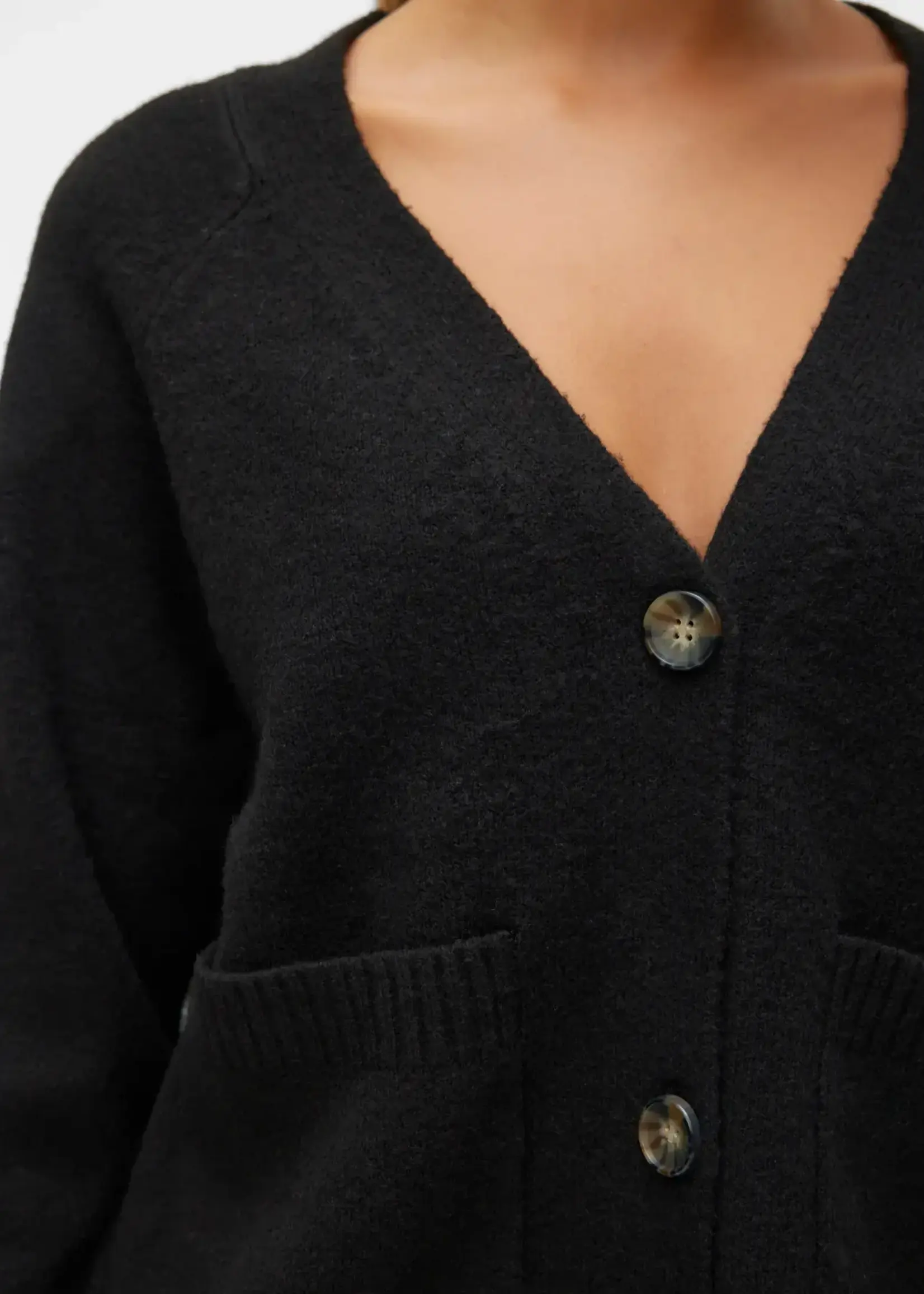 VERO MODA VMBOOM LS V-NECK BUTTON CARDIGAN