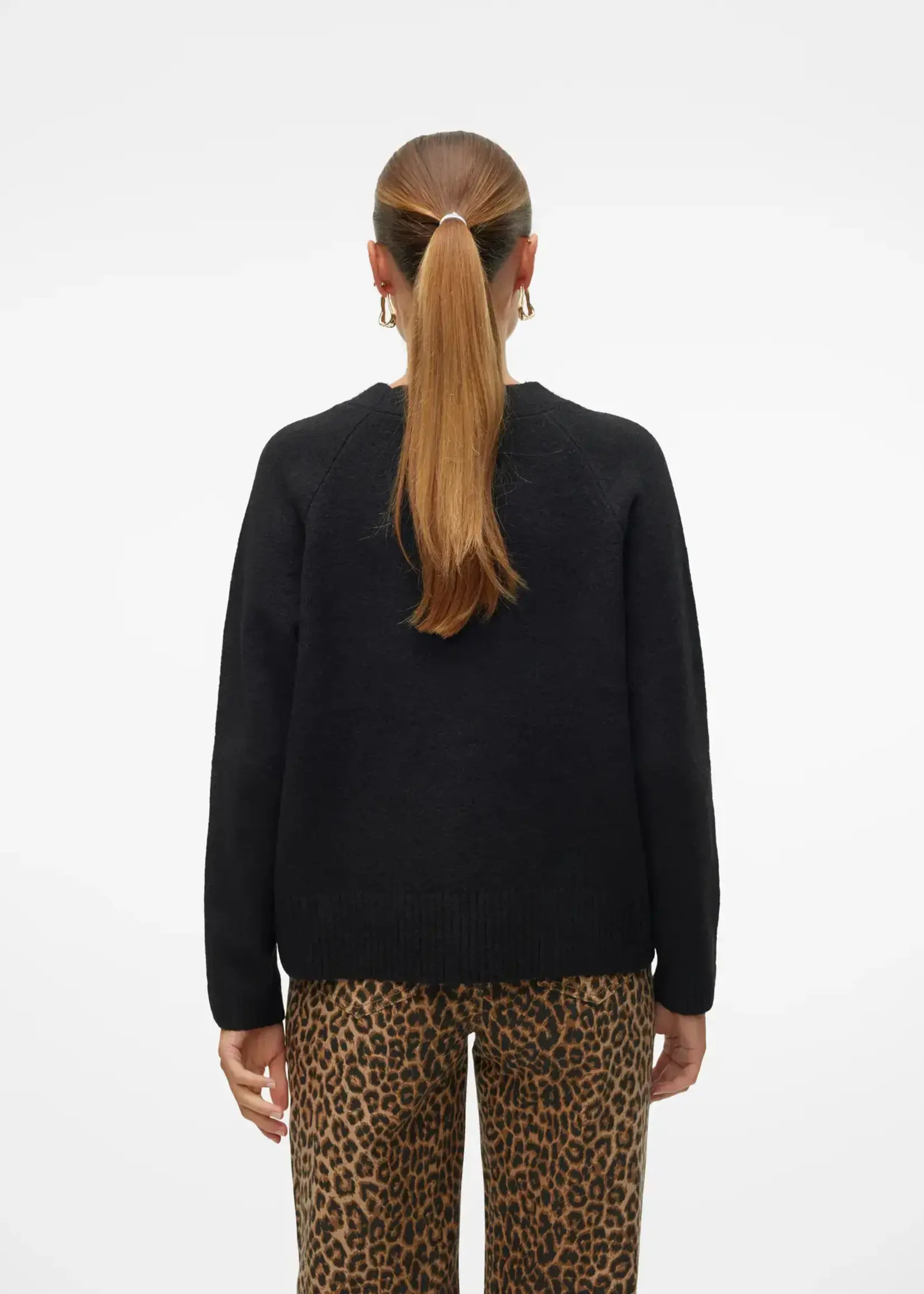 VERO MODA VMBOOM LS V-NECK BUTTON CARDIGAN