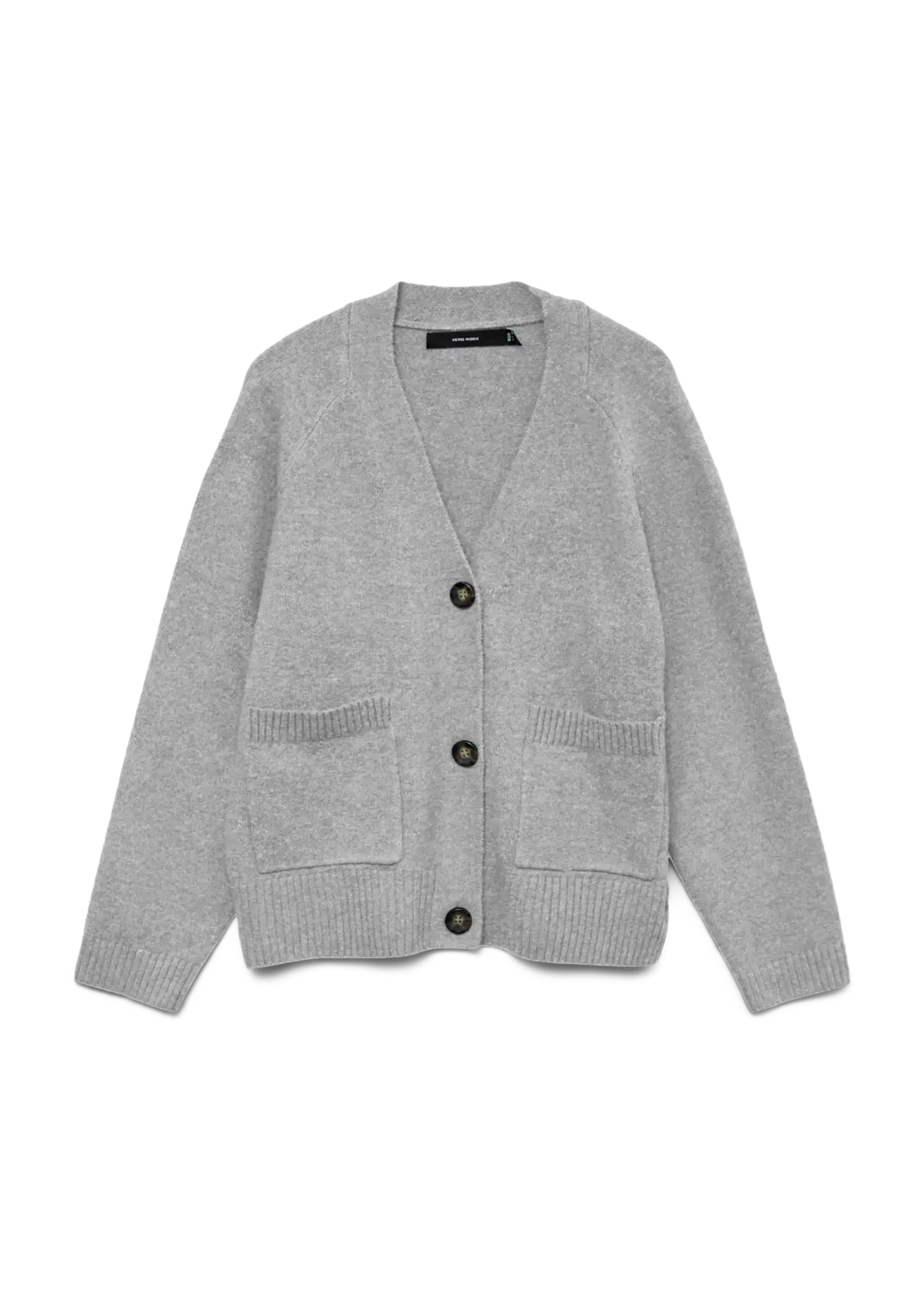 VERO MODA VMBOOM LS V-NECK BUTTON CARDIGAN