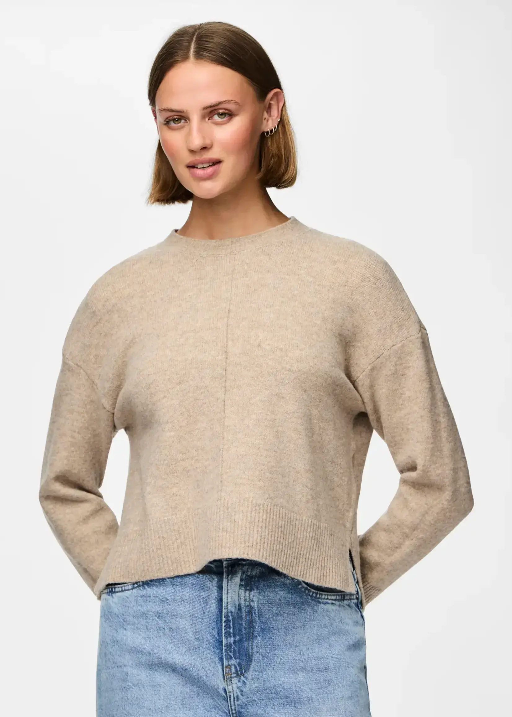 PIECES PCMALOU LS crew sweater