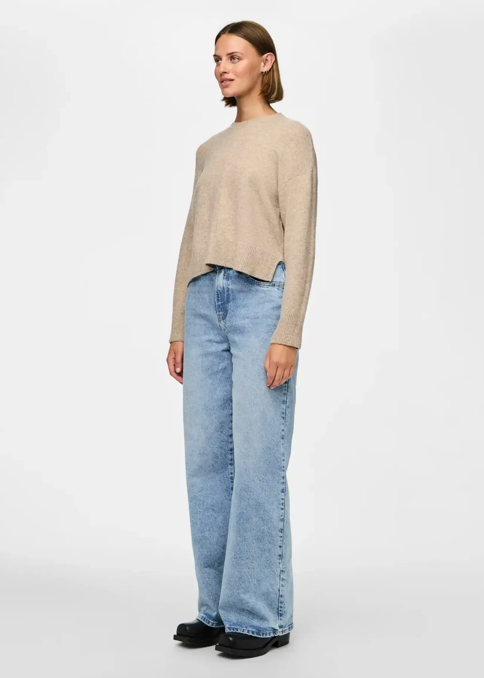 PIECES PCMALOU LS crew sweater