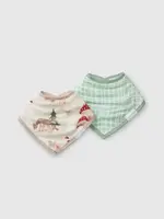 LOULOU LOLLIPOP Bandana Bib Set - 2 Pack - Forest Families