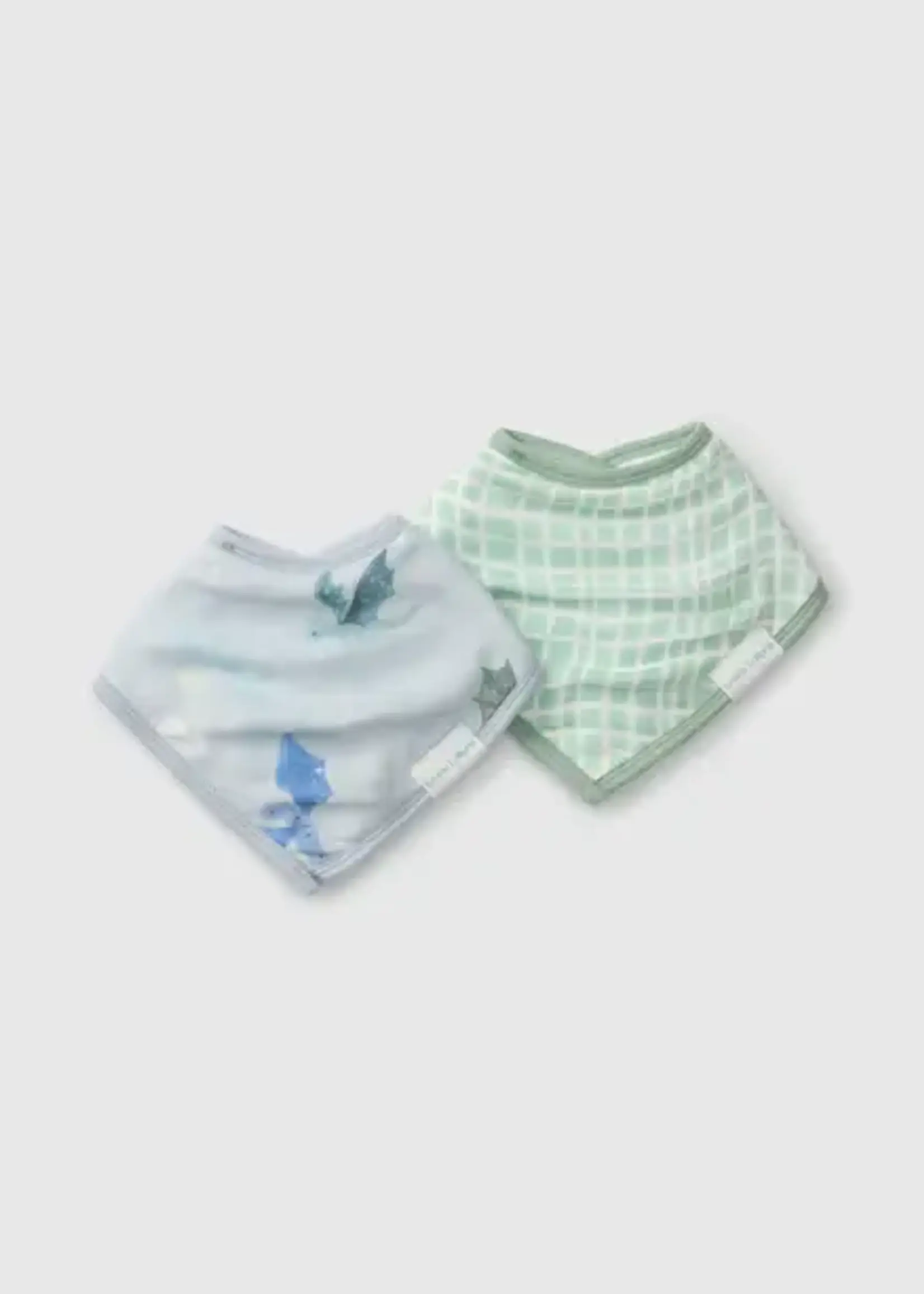 LOULOU LOLLIPOP Bandana Bib Set - 2 Pack - Magical Dragons