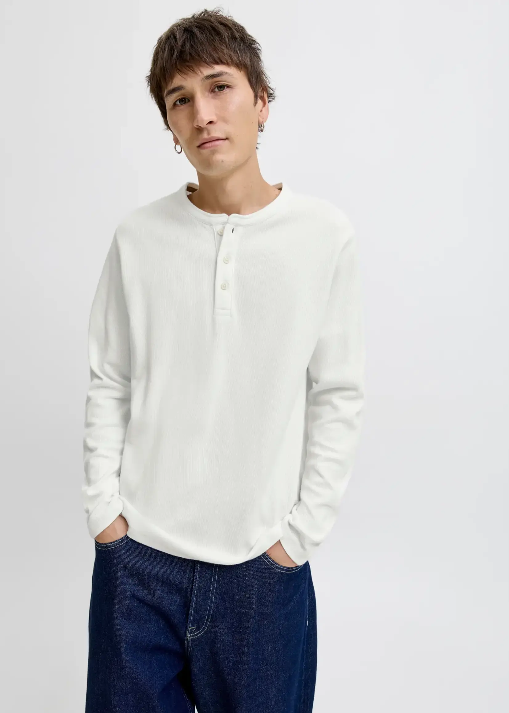 JACK & JONES JPRBLUTYRELL LS HENLEY TEE
