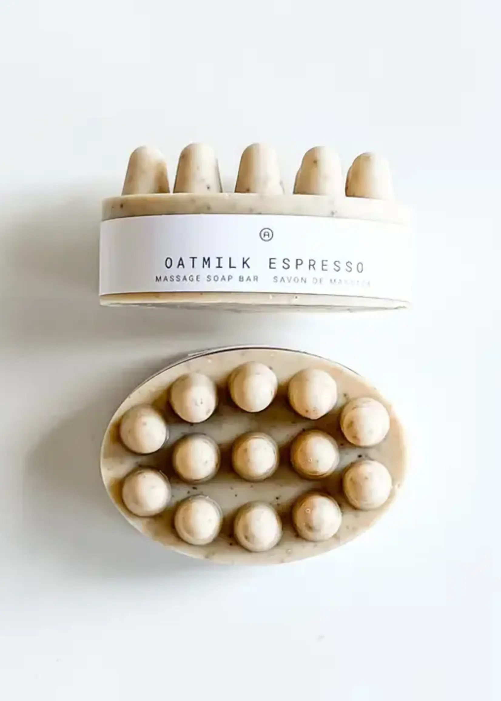 AGHA STUDIO Oatmilk Espresso Massage Soap Bar