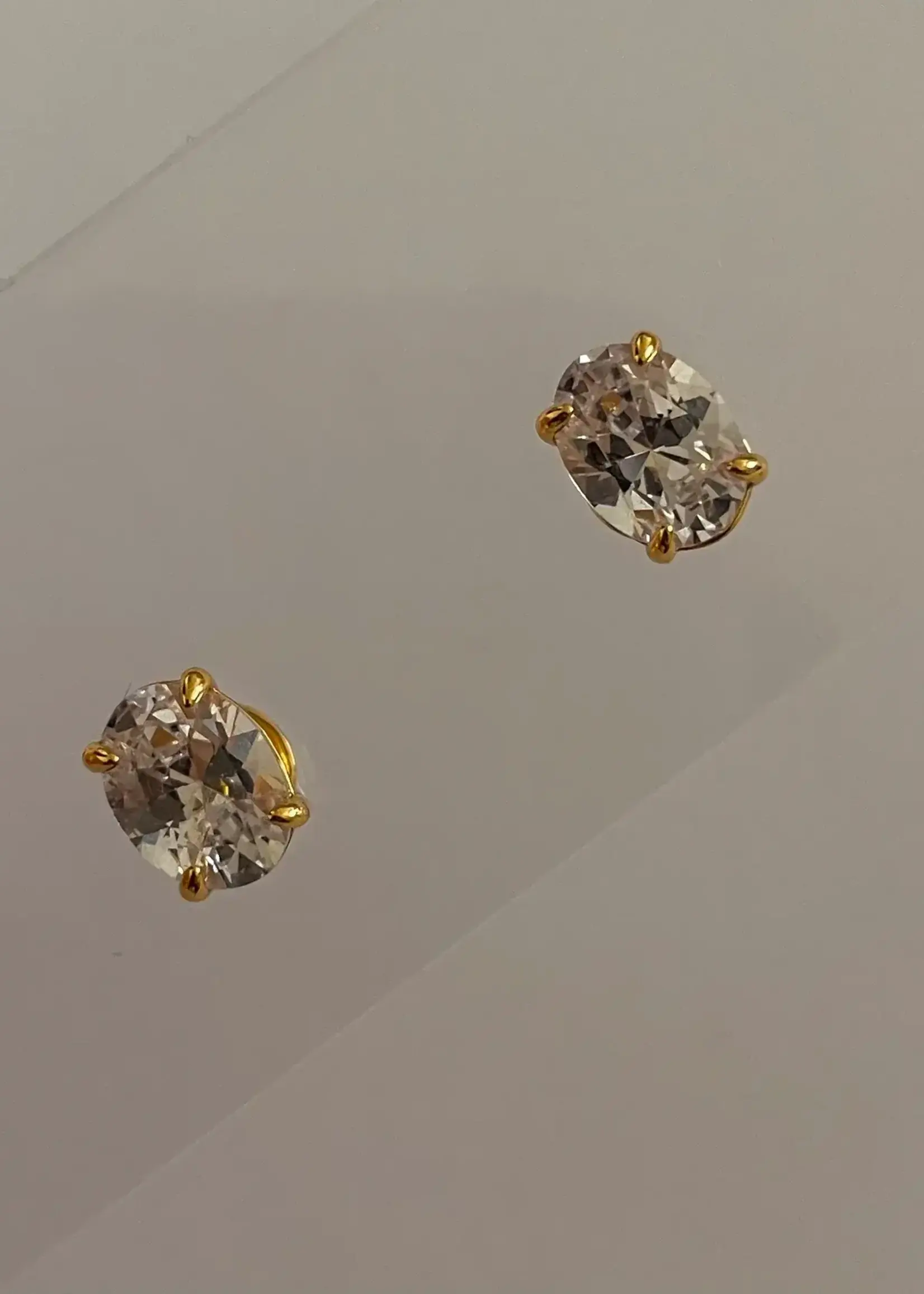 NAMASTE JEWELRY Oval Stone Studs