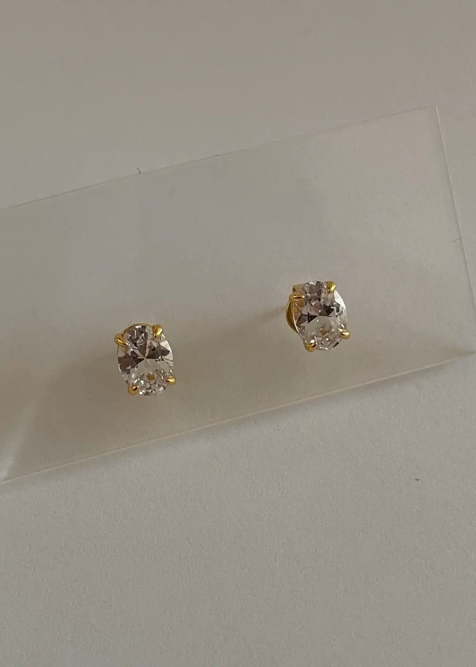 NAMASTE JEWELRY Oval Stone Studs