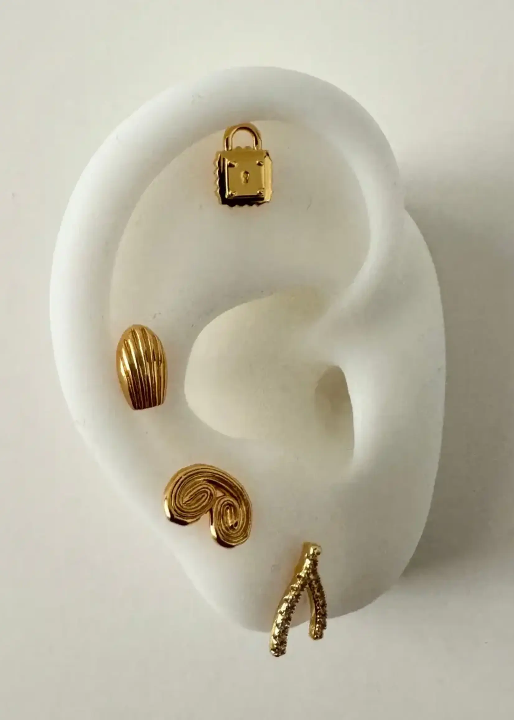 NAMASTE JEWELRY Wishbone Studs