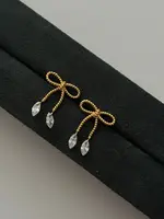NAMASTE JEWELRY Rope Bow Studs