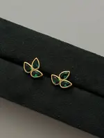 NAMASTE JEWELRY Three Leaf Studs