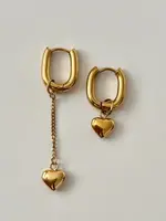NAMASTE JEWELRY Sani Heart Hoops