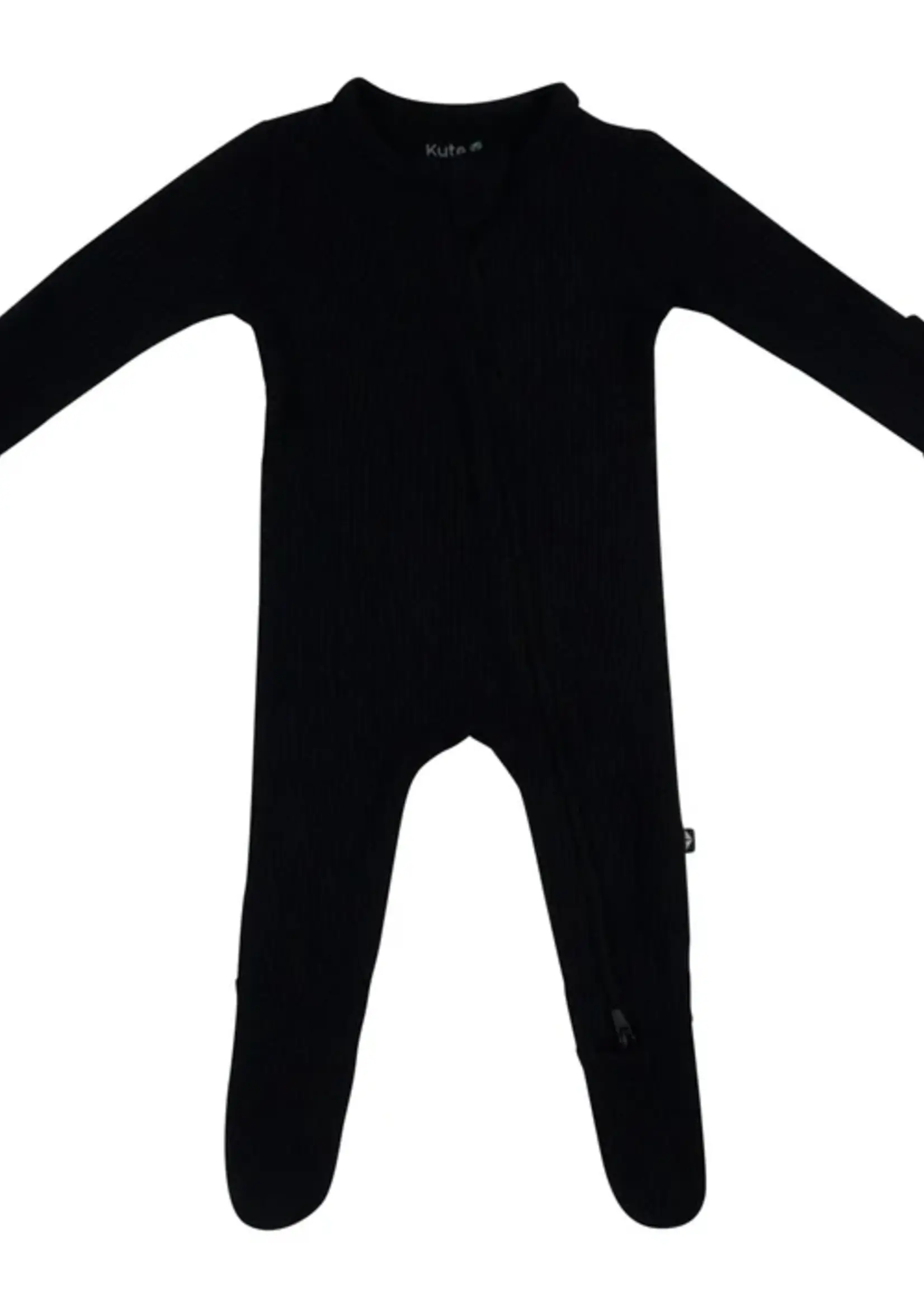 KYTE BABY Ribbed Zipper Romper
