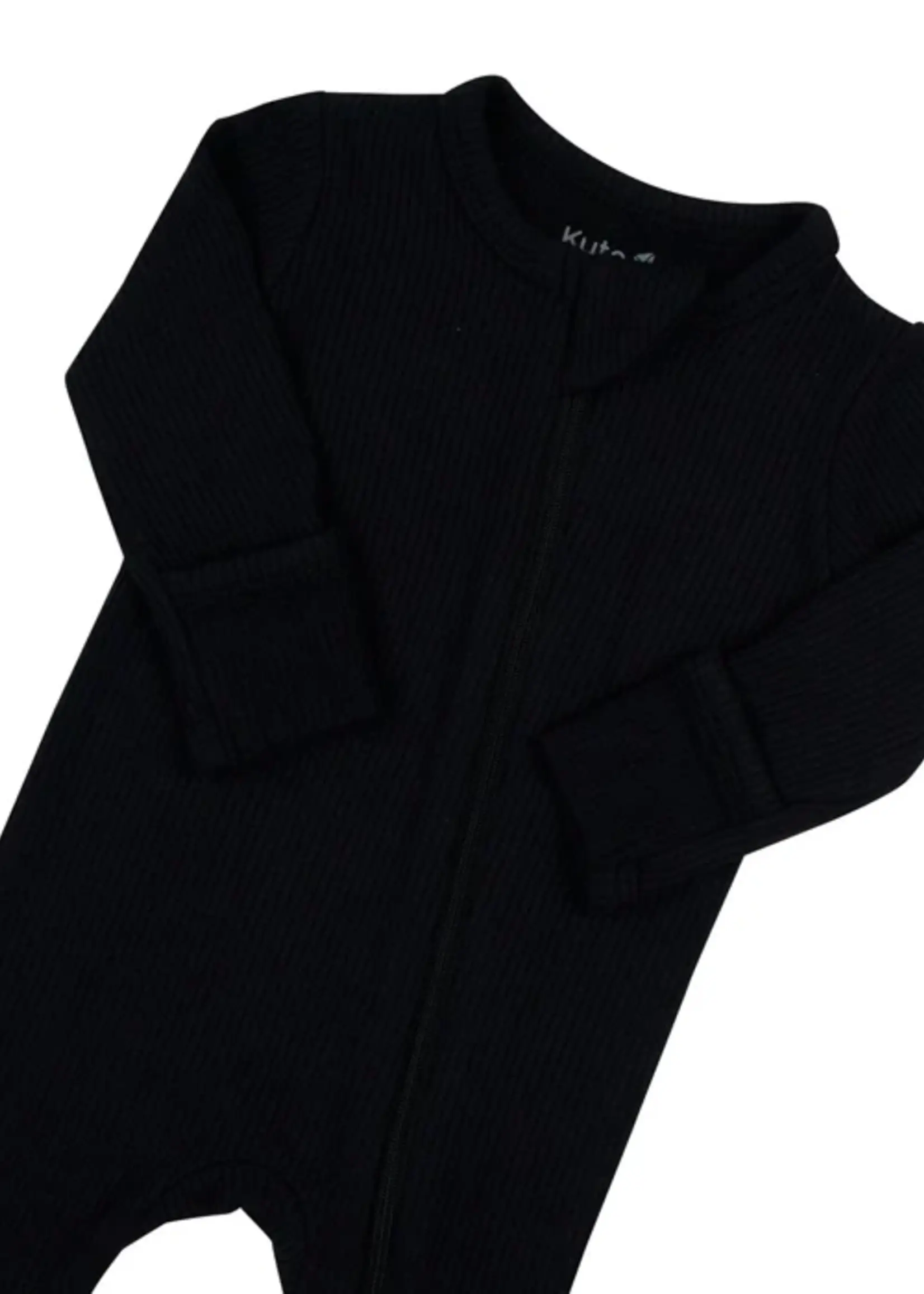 KYTE BABY Ribbed Zipper Romper