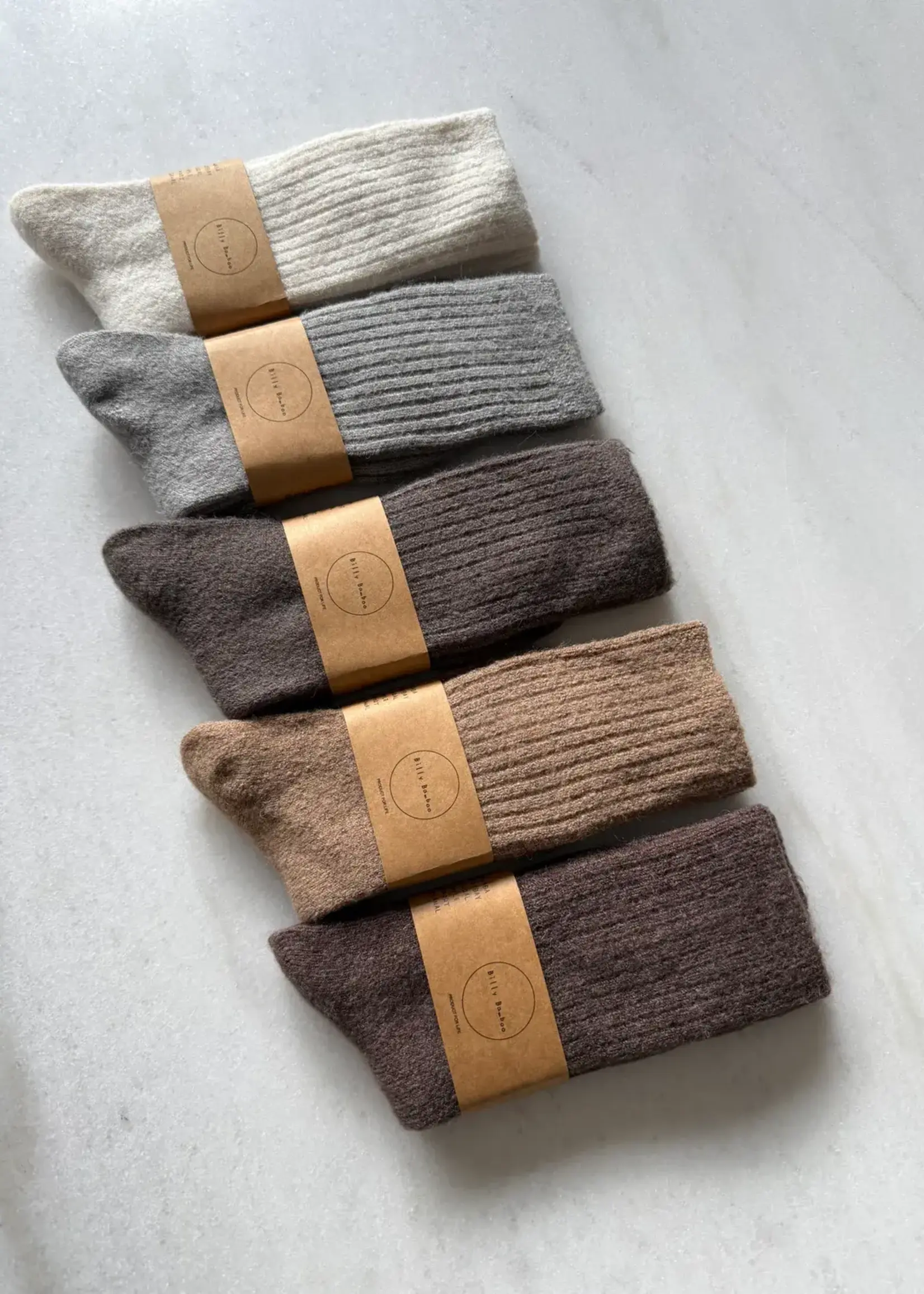 Billy Bamboo ALPACA CABIN SOCKS
