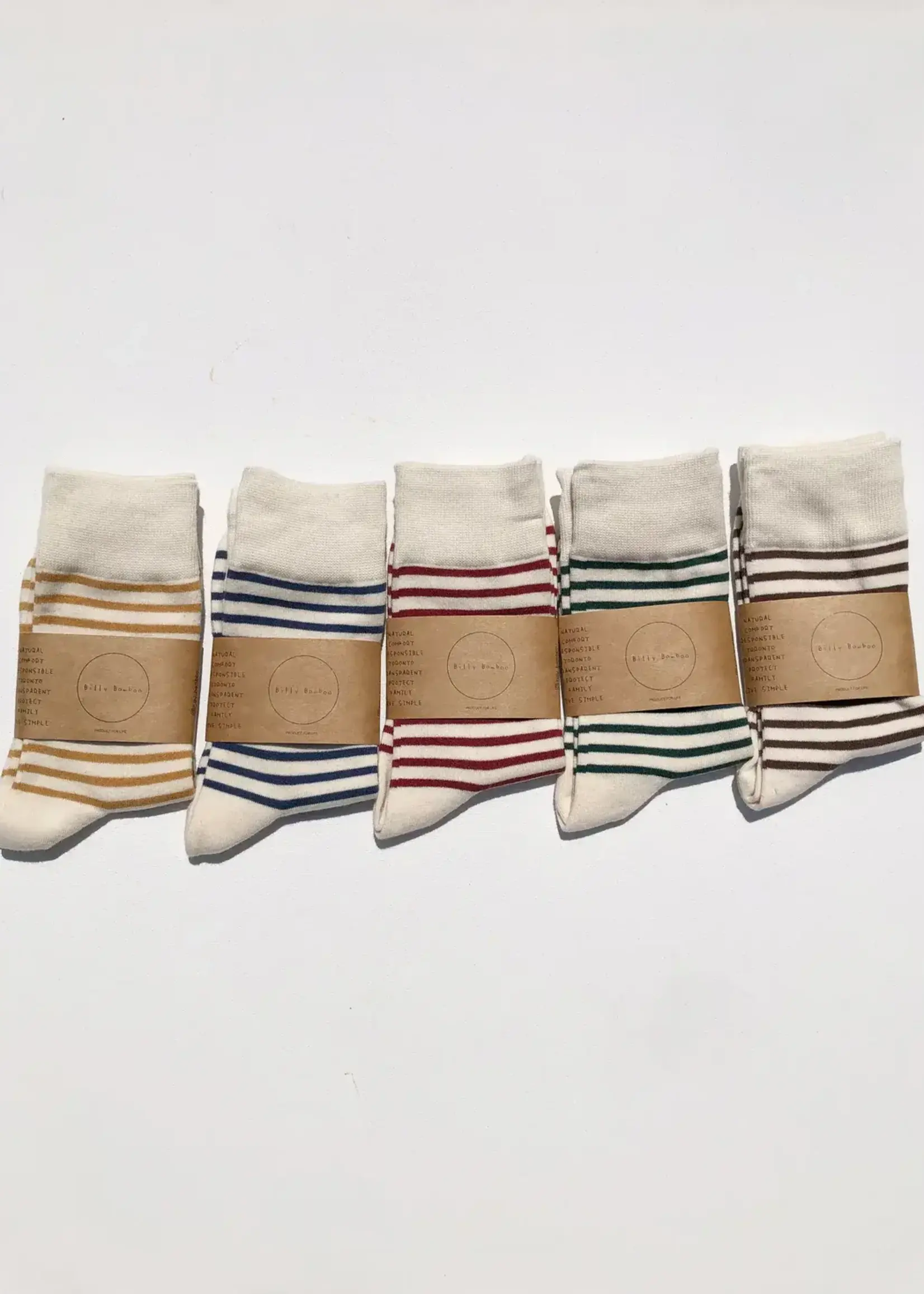 Billy Bamboo COLOR STRIPE SOCKS