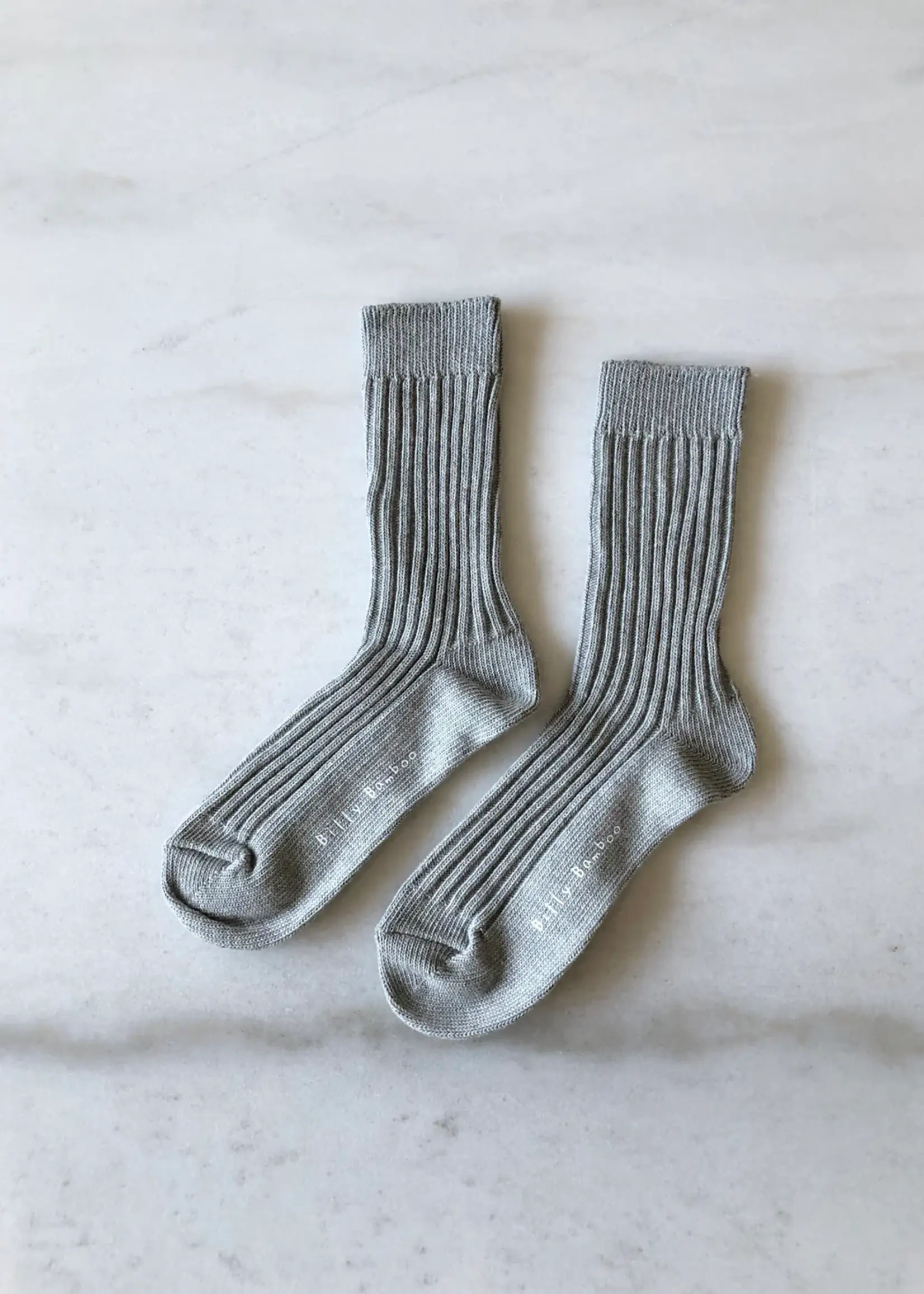 Billy Bamboo RIBBED COTTON HIGH SOCKS