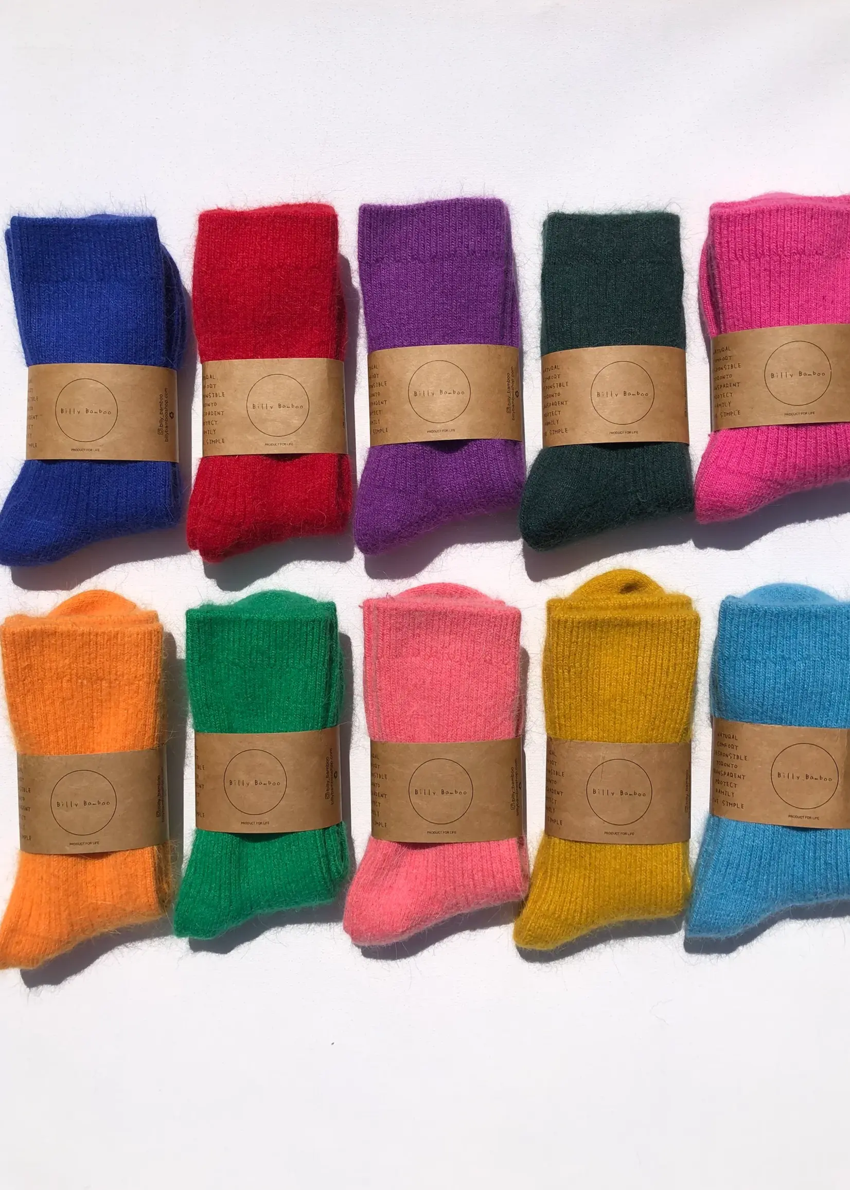 Billy Bamboo ANGORA WOOL SOCKS
