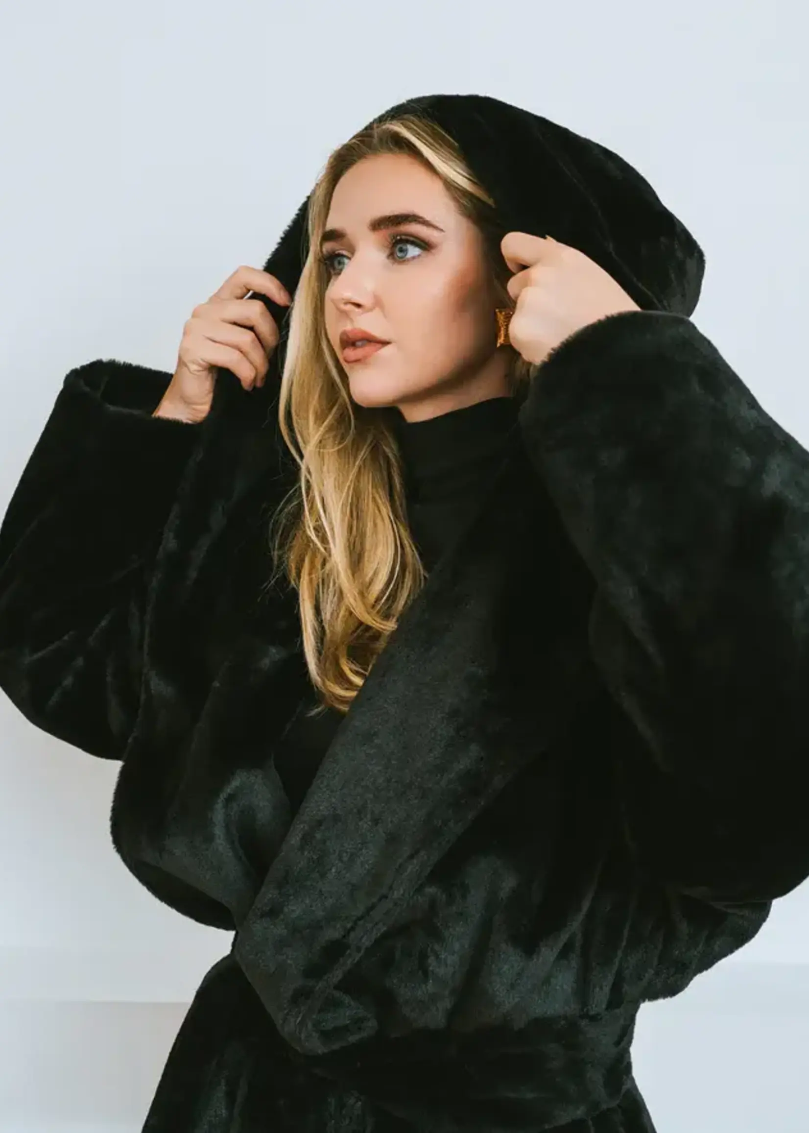 BRUNETTE  the label Diane Faux Fur Jacket