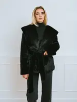BRUNETTE  the label Diane Faux Fur Jacket