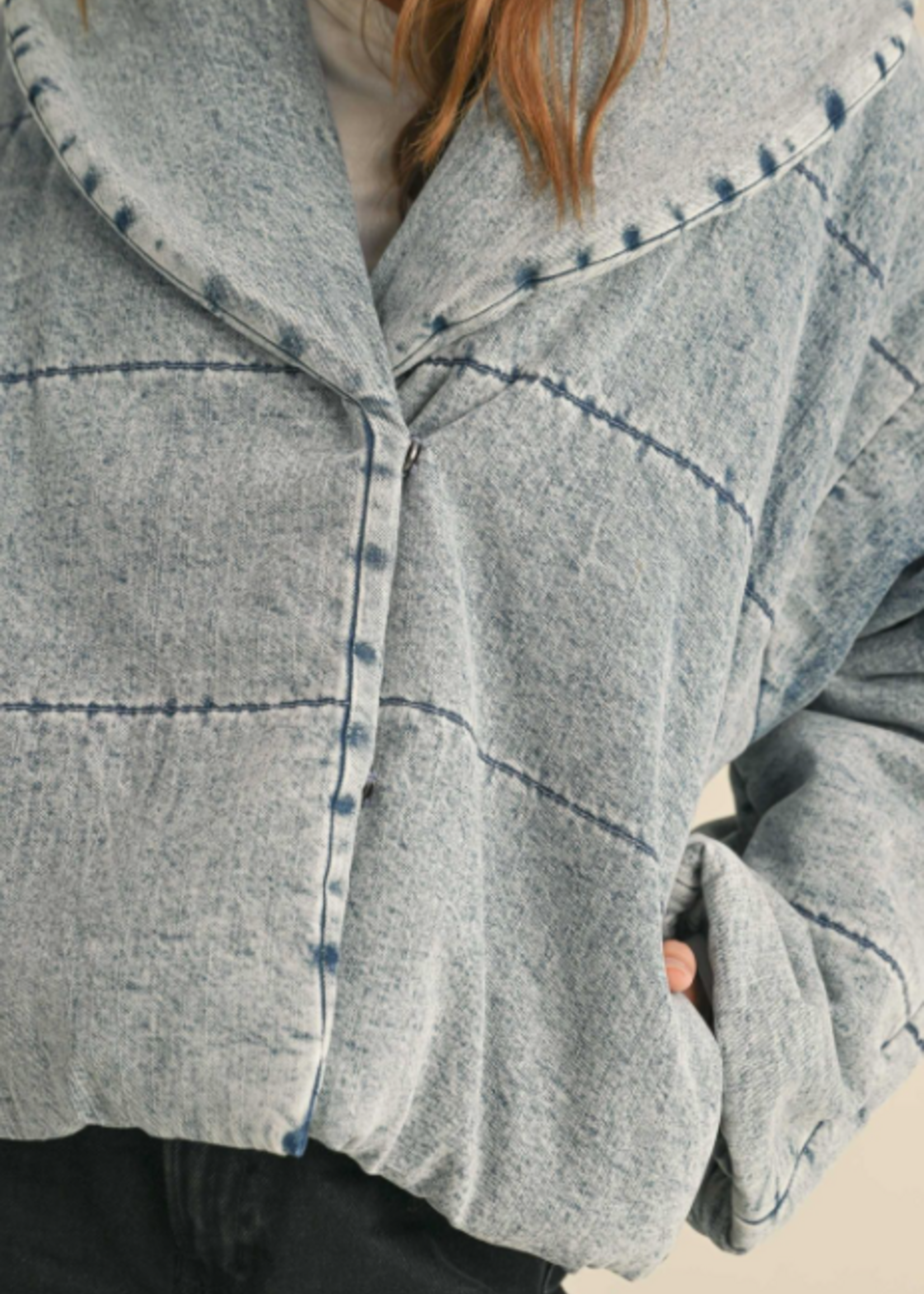 MIOU MUSE Denim Puffer