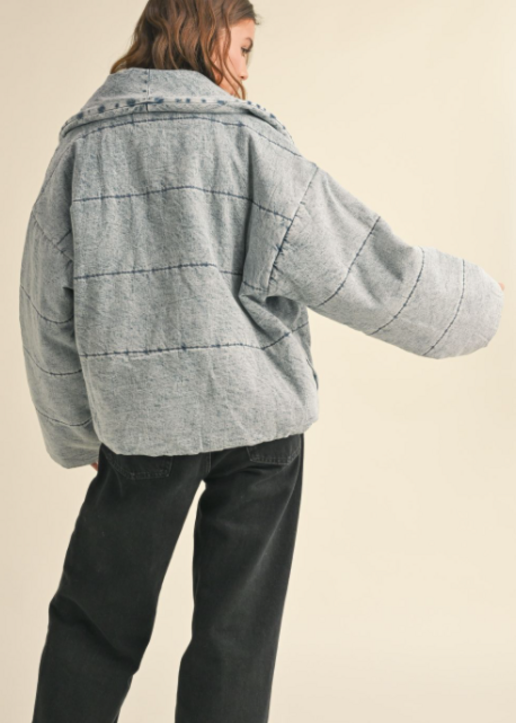 MIOU MUSE Denim Puffer