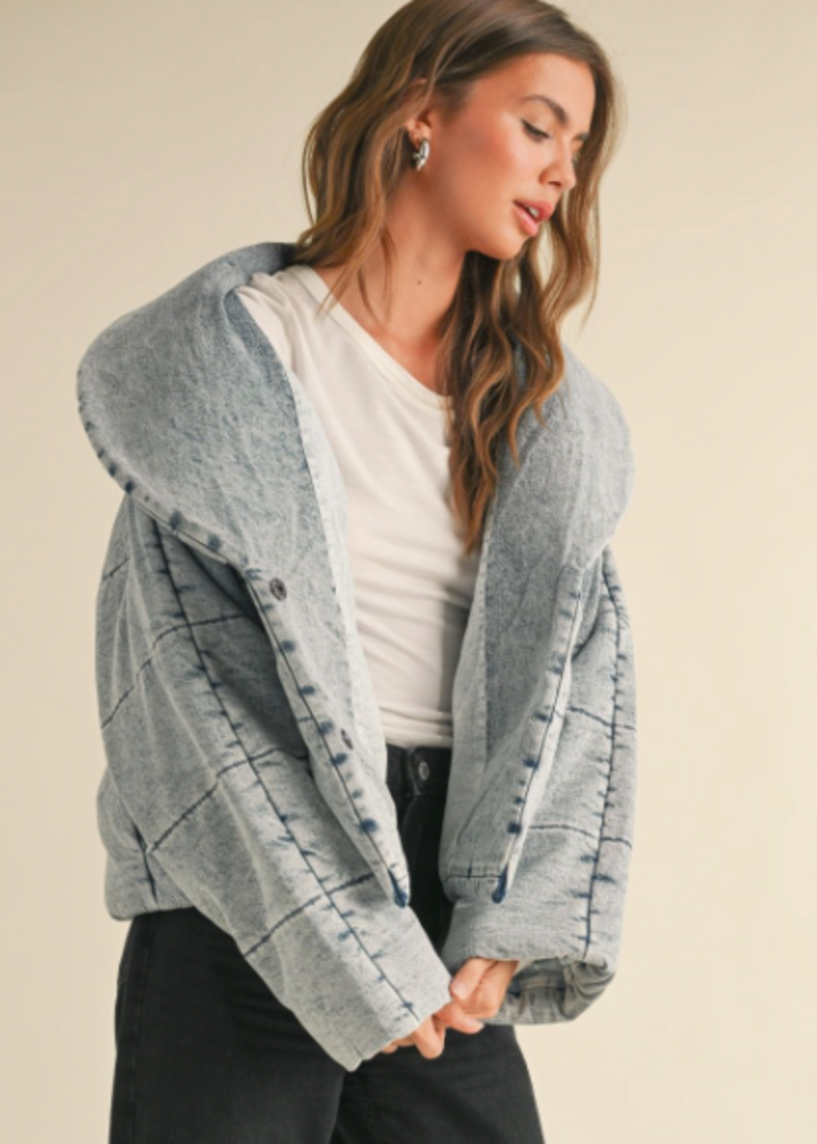MIOU MUSE Denim Puffer