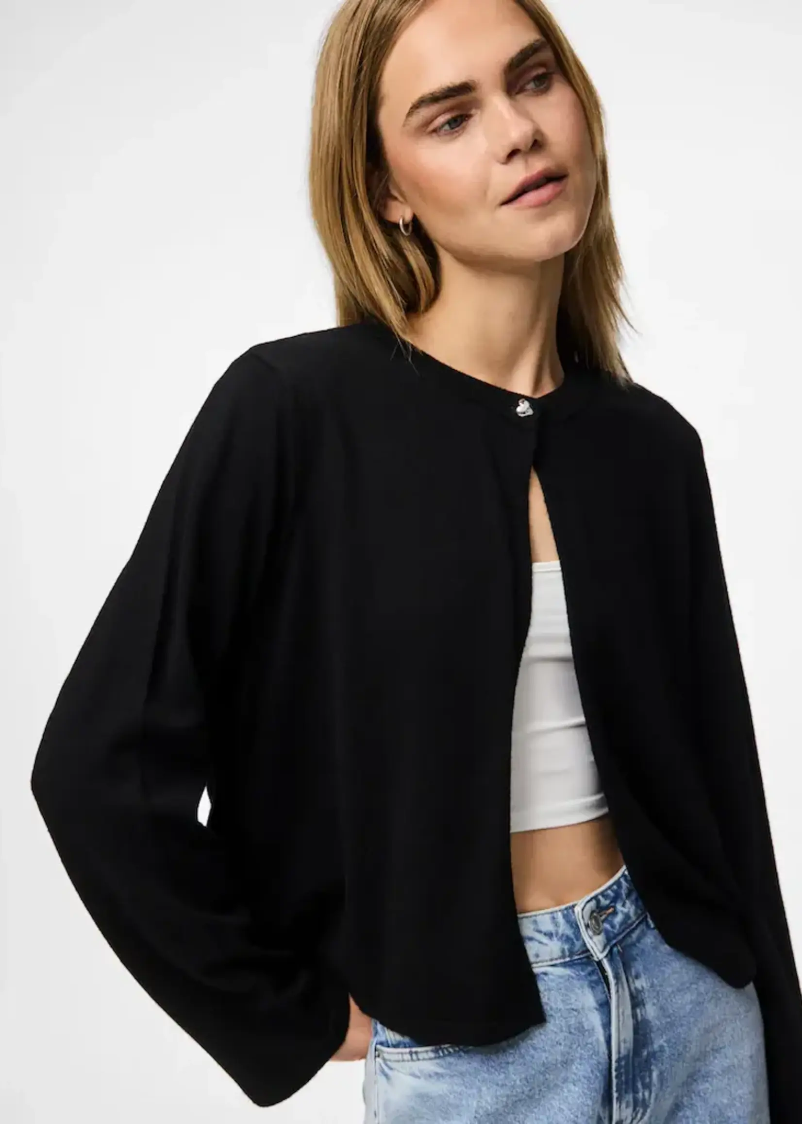 PIECES PCORINA Heart button CARDIGAN