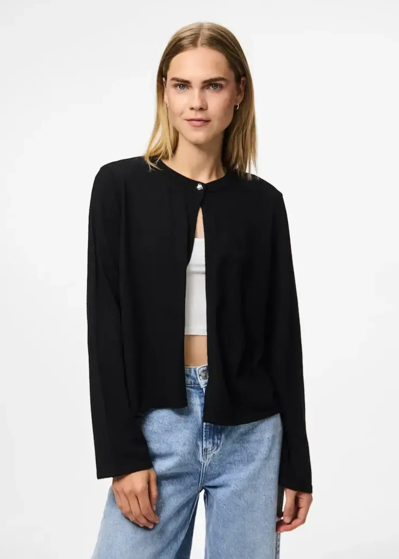 PIECES PCORINA Heart button CARDIGAN