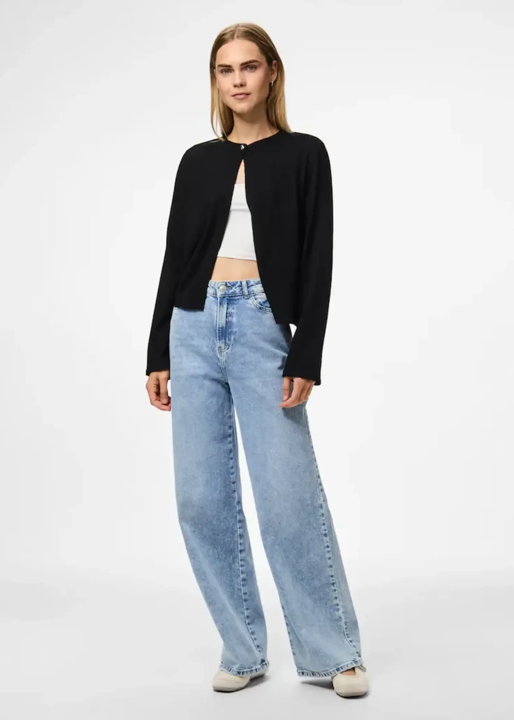 PIECES PCORINA Heart button CARDIGAN