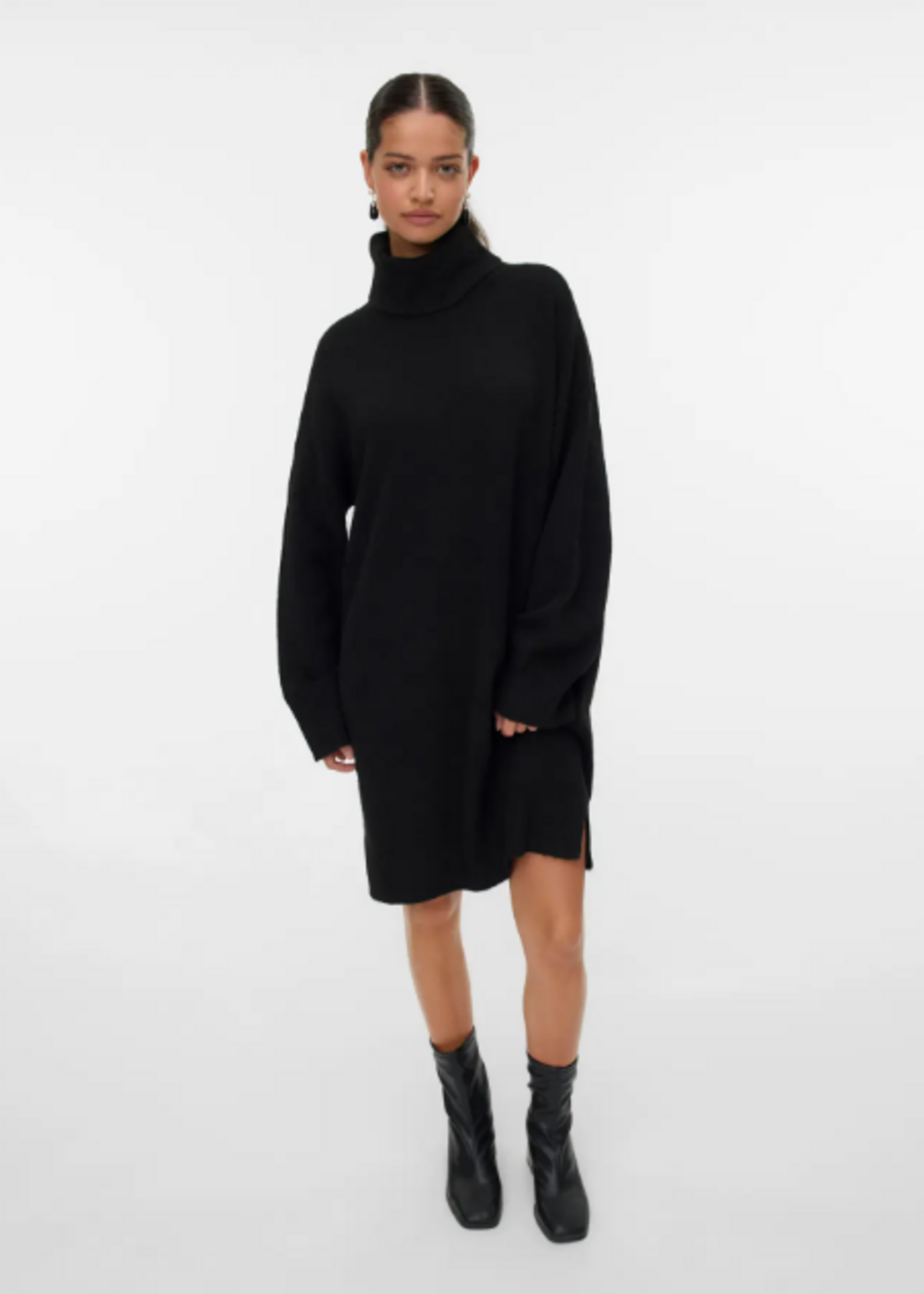 VERO MODA VMAQUARIUS LS ROLLNECK SHORT DRESS