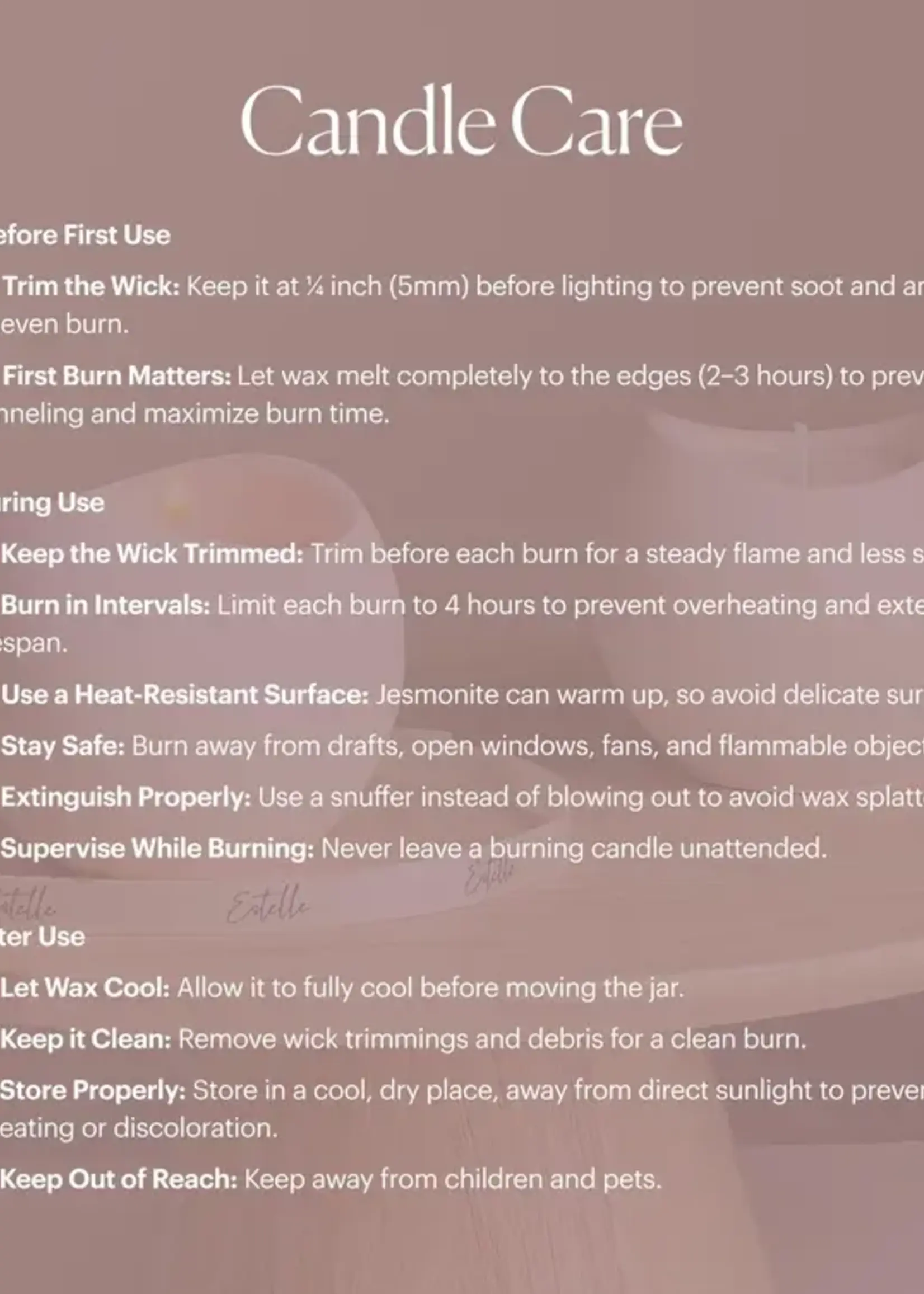 ESTELLE Studio Handmade Donut Jar Soy Candle - Wood Wick