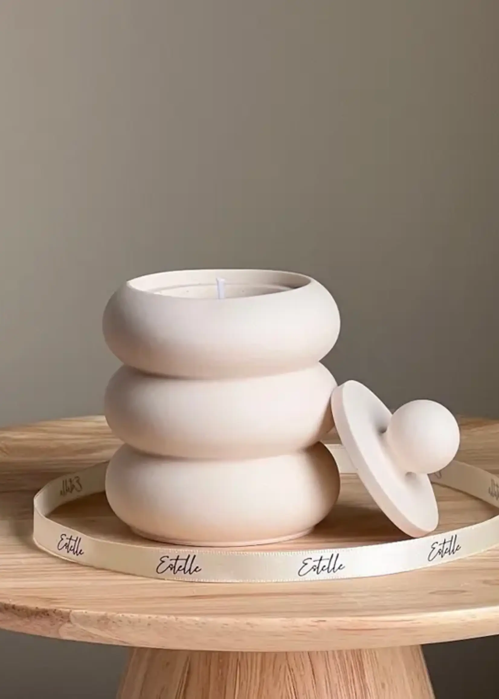 ESTELLE Studio Handmade Donut Jar Soy Candle