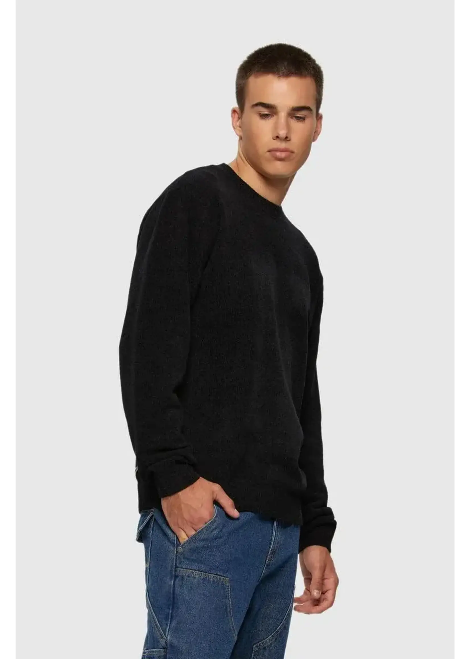 KUWALLA Textured Knit Crew