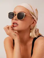 Shady Lady Payton Sunglasses - Black/Gold