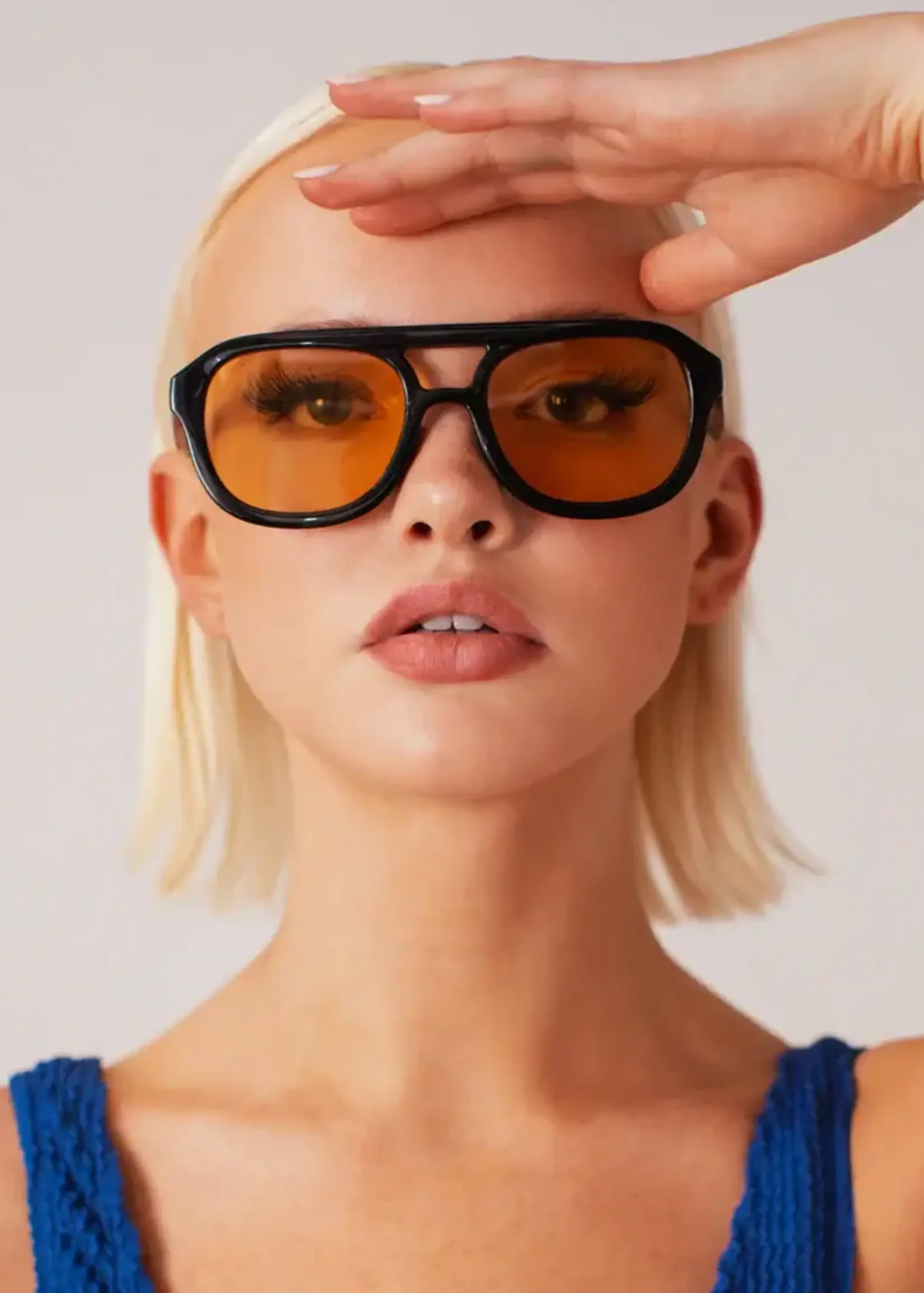 Shady Lady Olivia Sunglasses - Black/Yellow