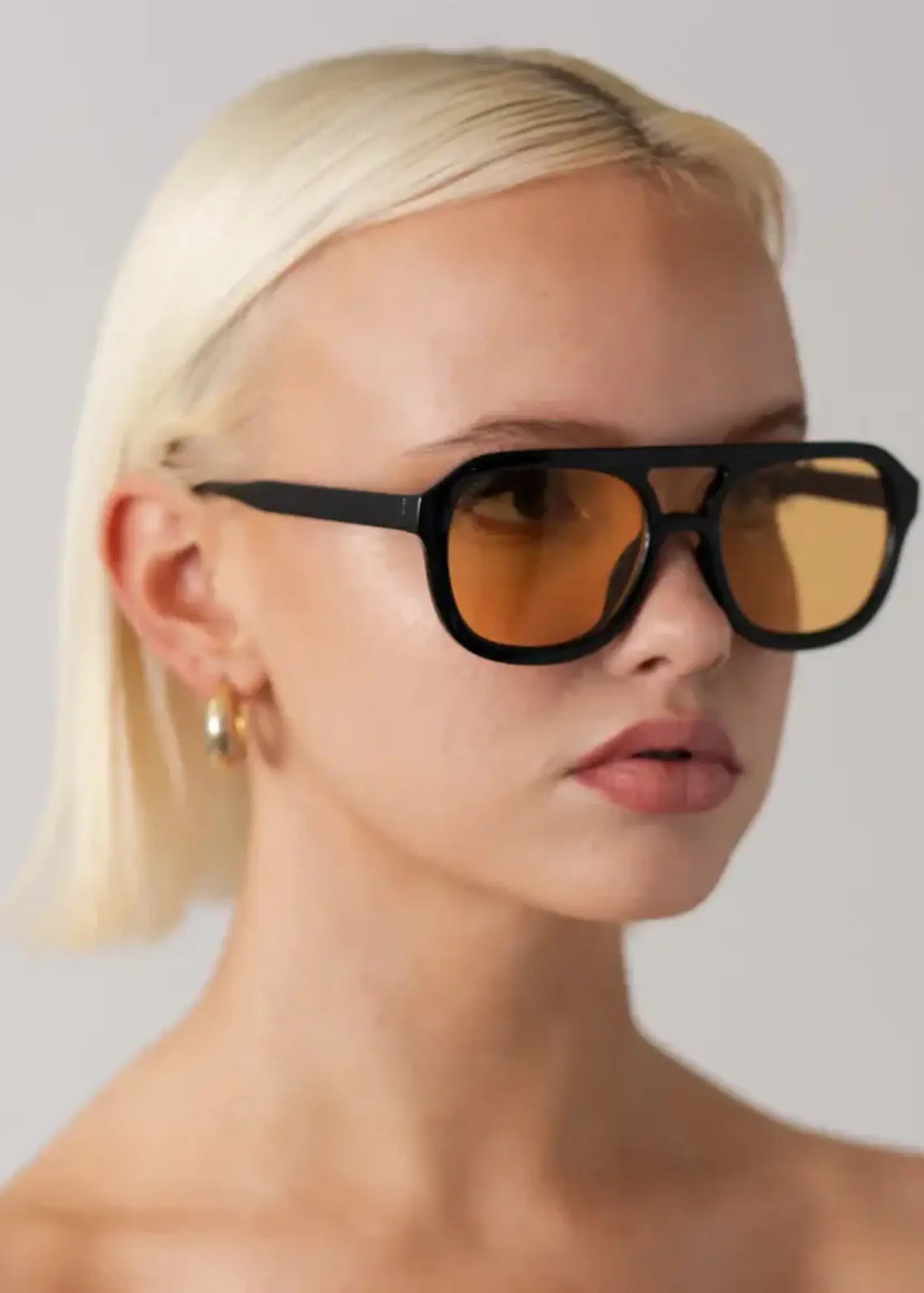 Shady Lady Olivia Sunglasses - Black/Yellow