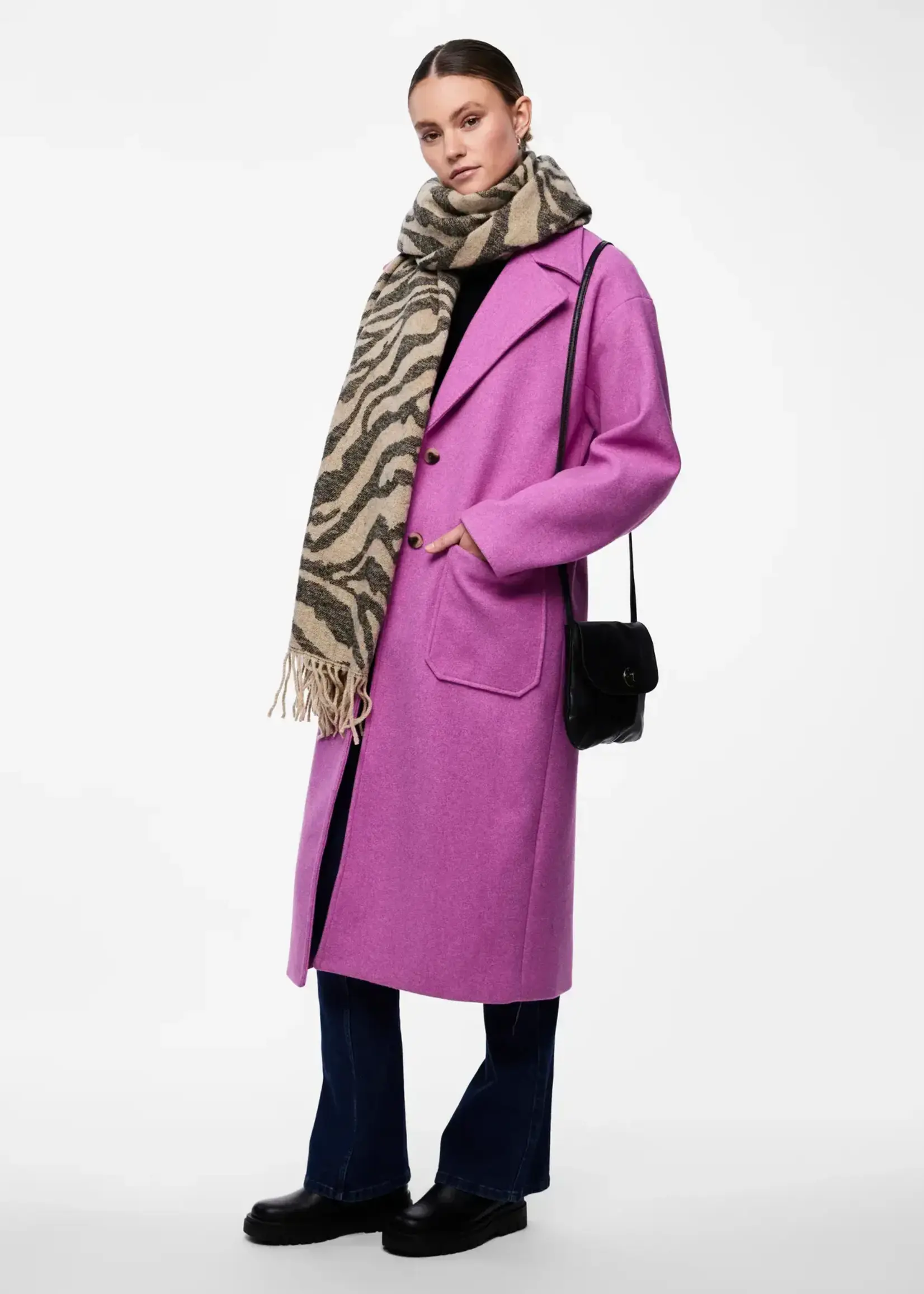 PIECES TOTALLY Leather party bag (LARGE)