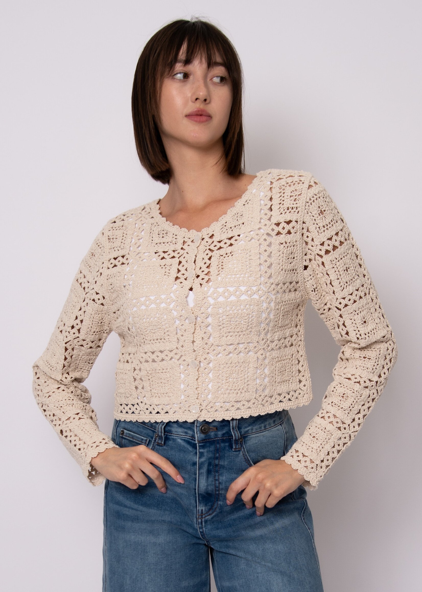 RD STYLE Laurel Long Sleeve Cardigan