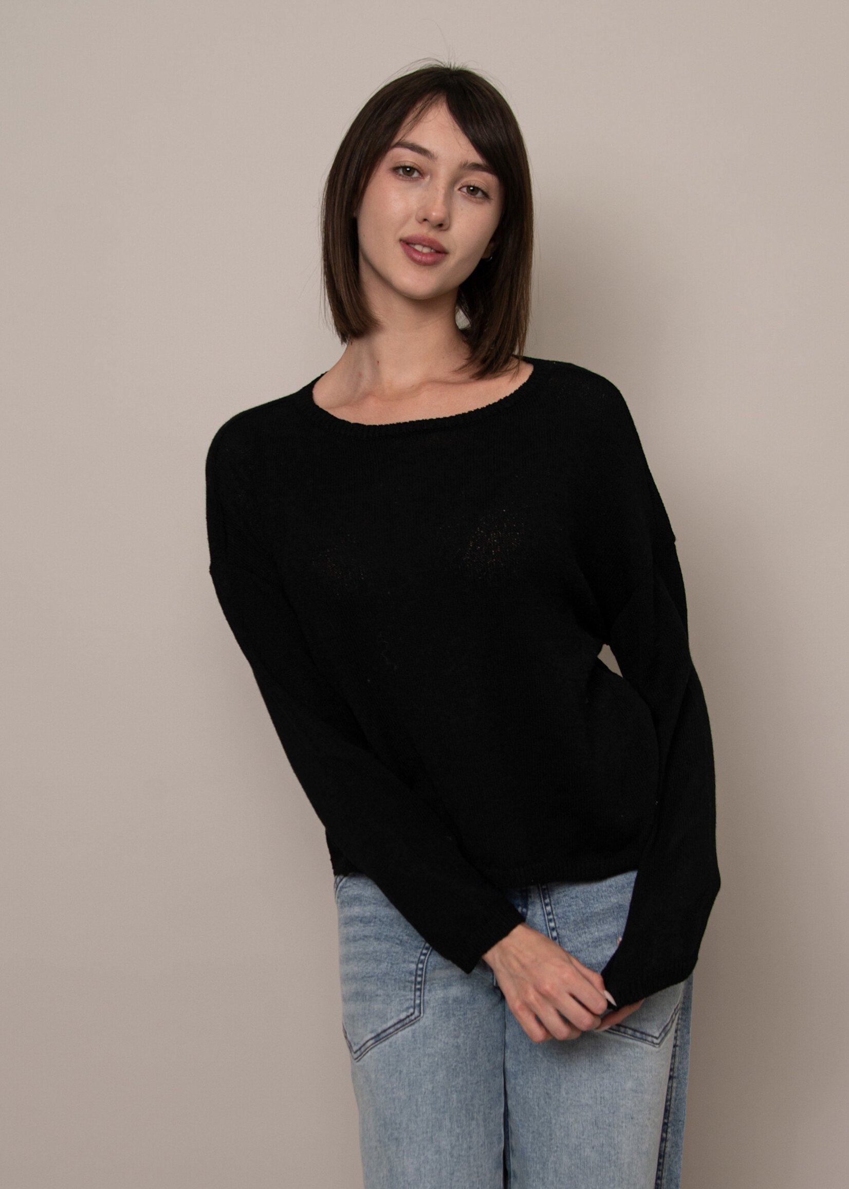 RD STYLE Walla Long Sleeve Boat Neck