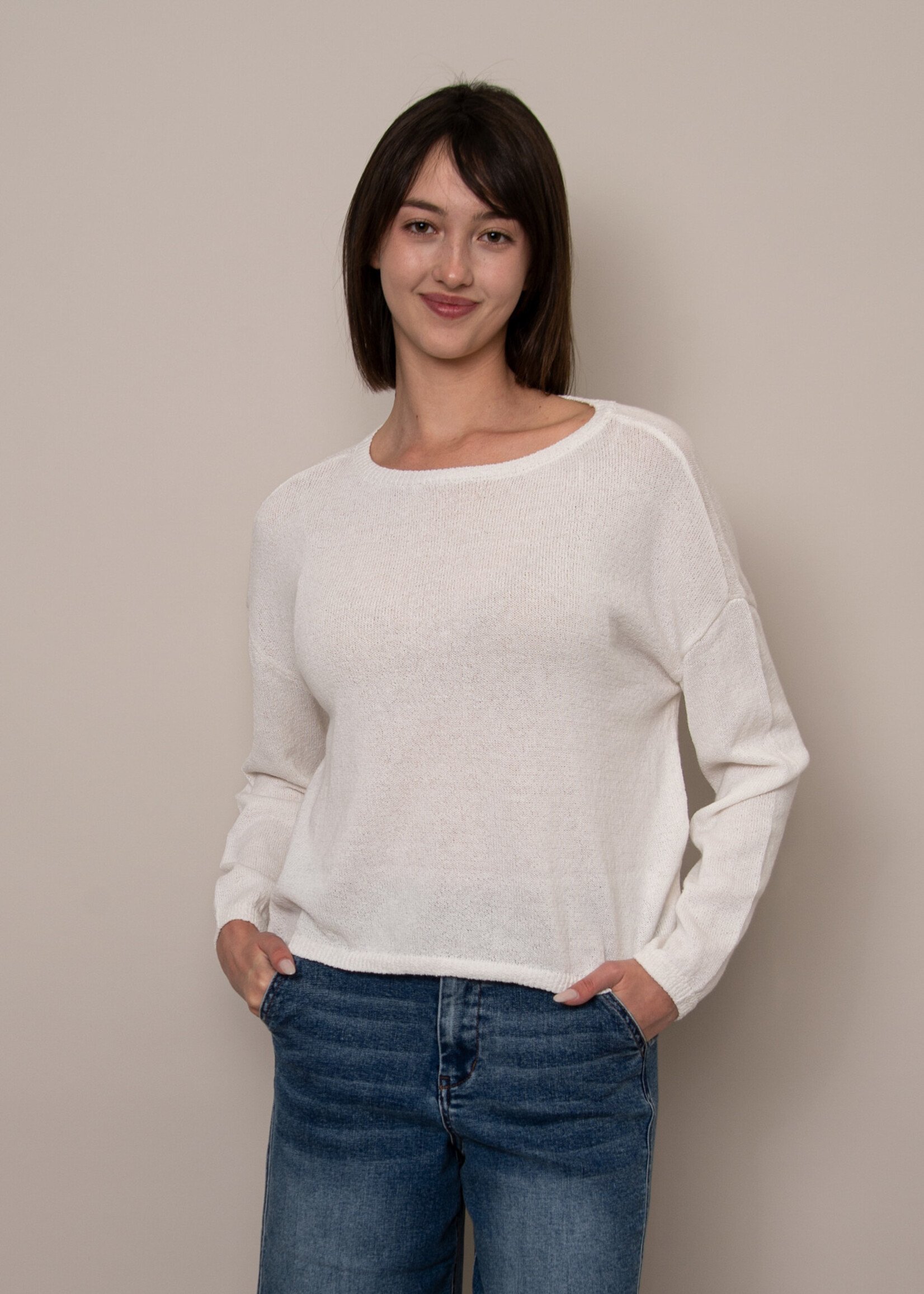 RD STYLE Walla Long Sleeve Boat Neck