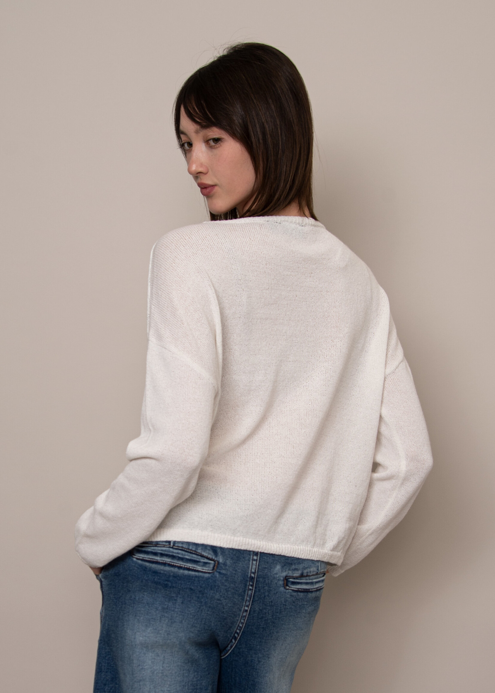 RD STYLE Walla Long Sleeve Boat Neck