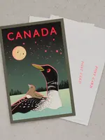 JOOJOO PAPER Loon of Canada Postcard