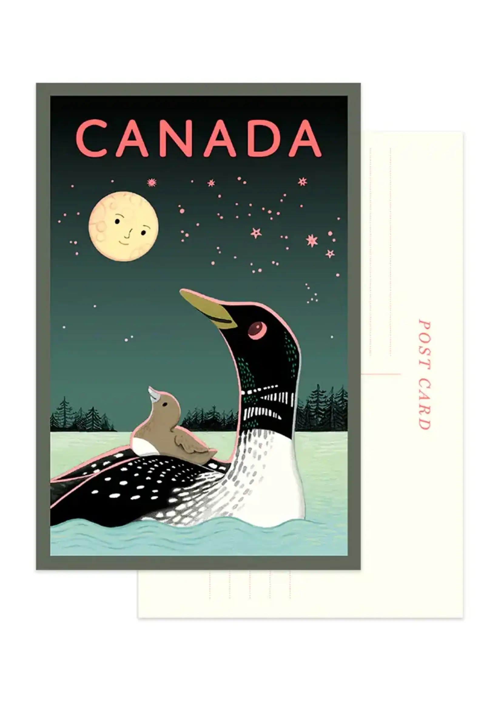 JOOJOO PAPER Loon of Canada Postcard