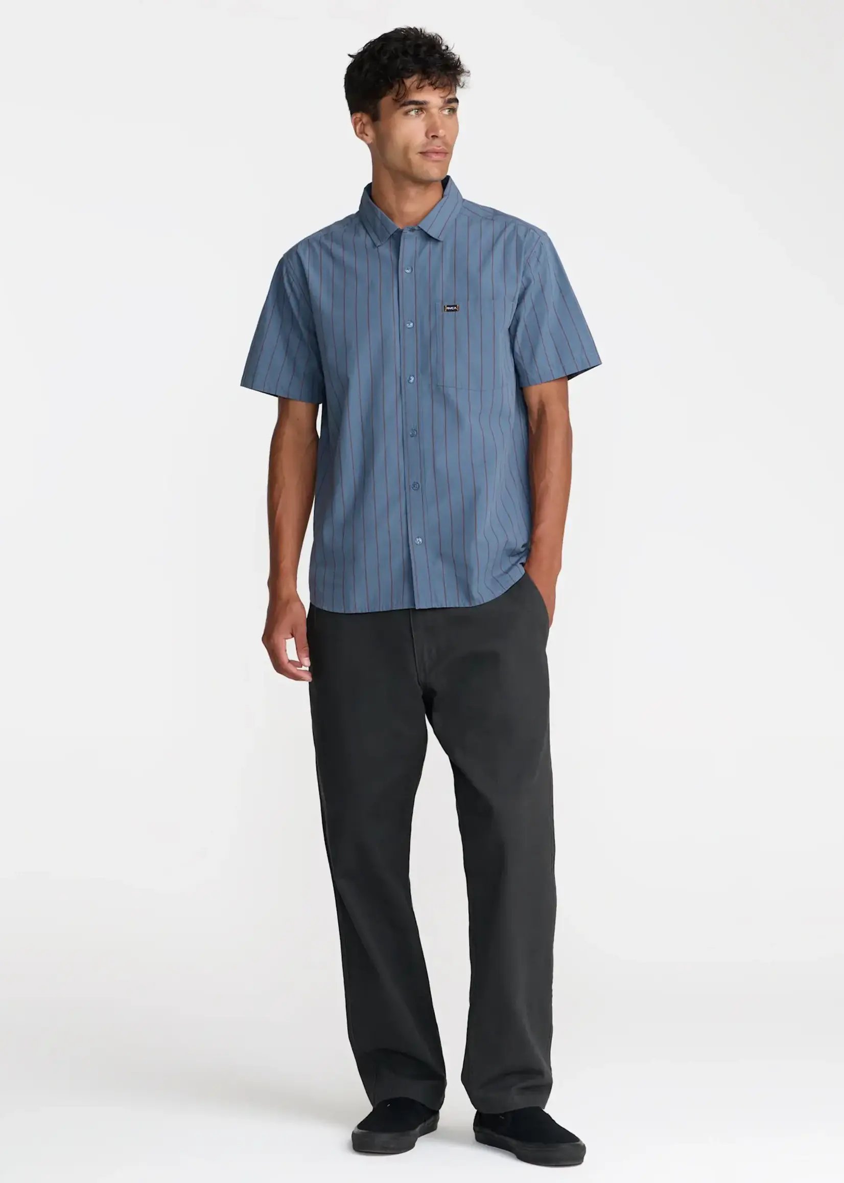 RVCA Dayshift Workwear Stripe SS
