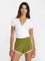 RVCA Roma Wrap Top