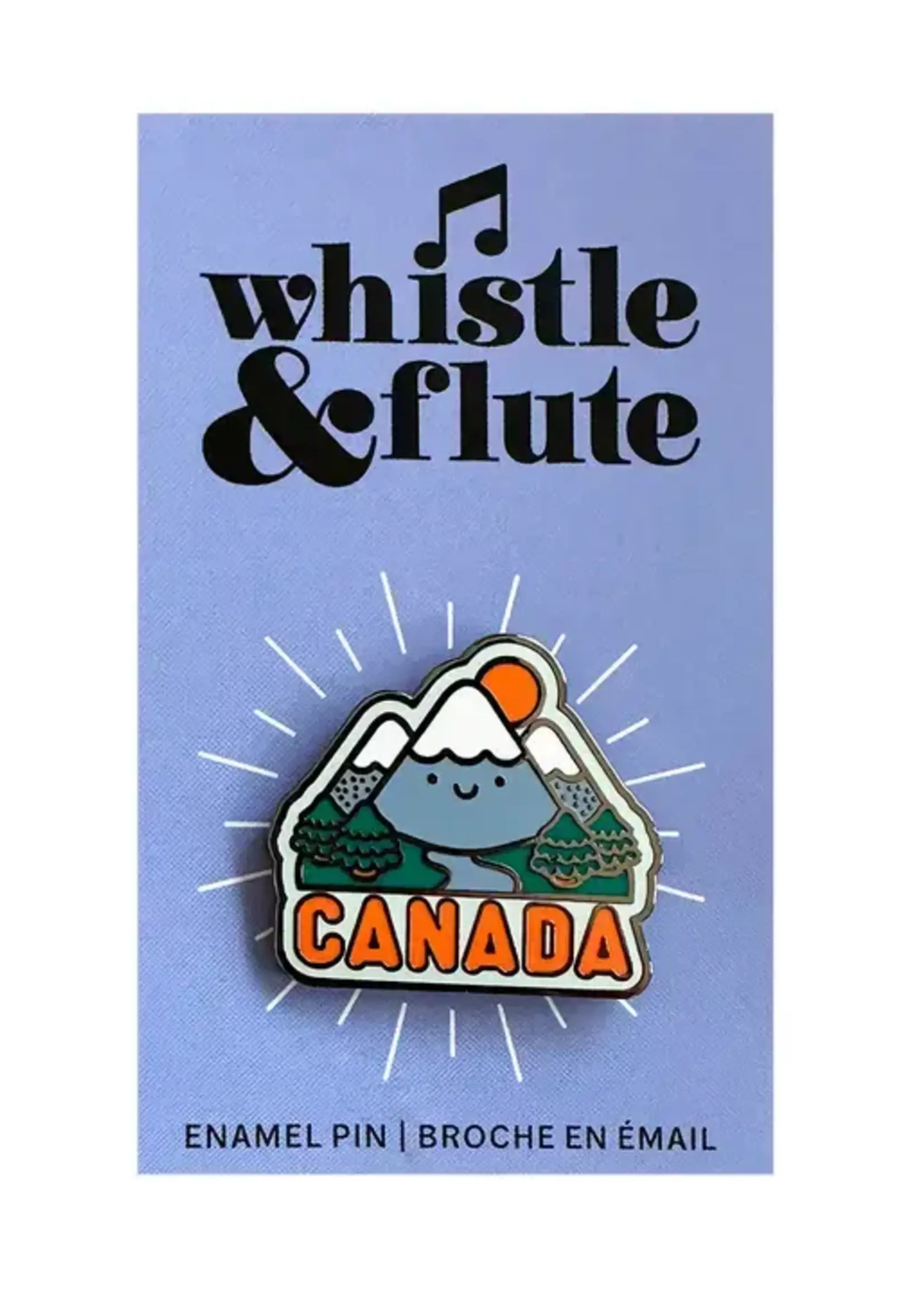 WHISTLE & FLUTE CLOTHING Canada Enamel Pin